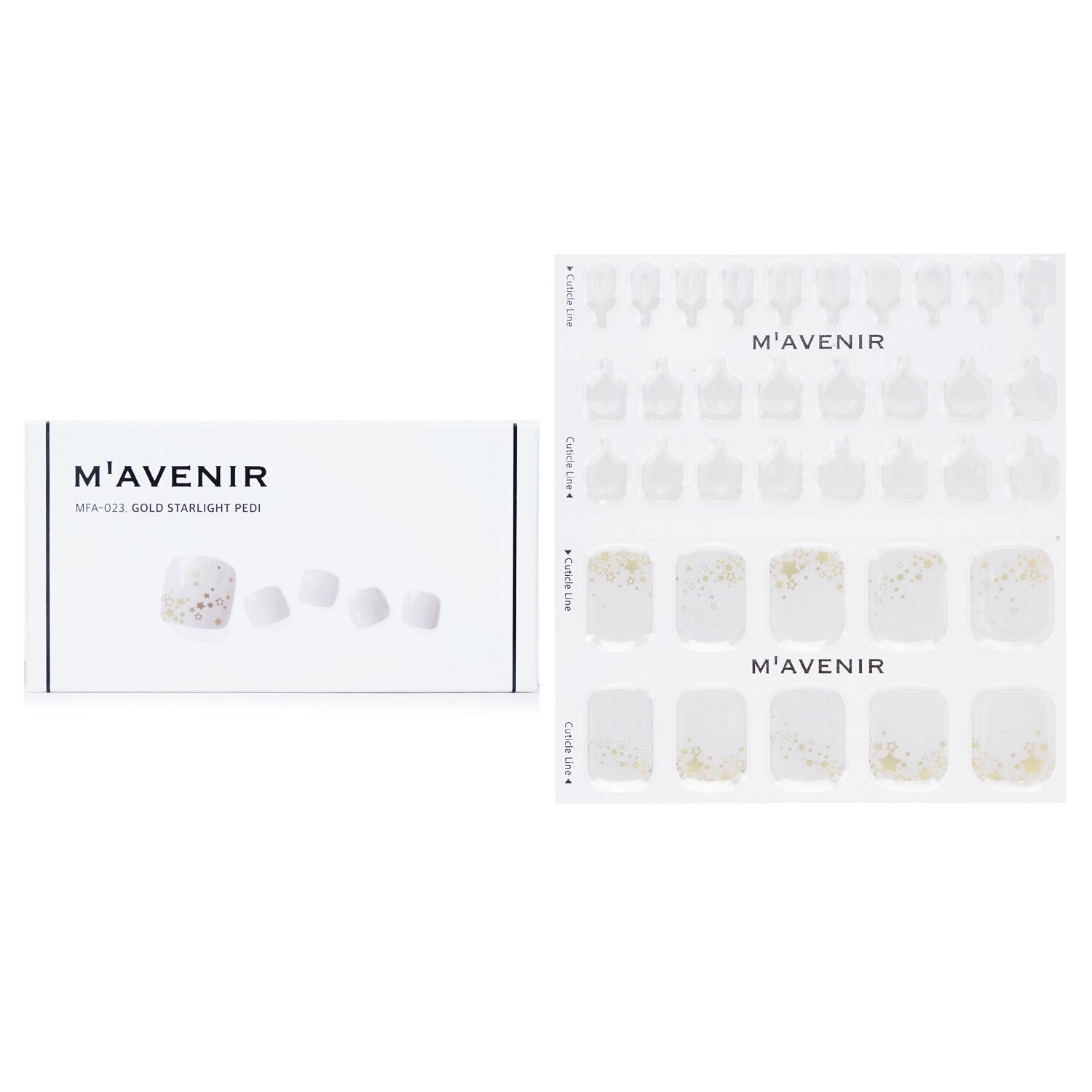 Mavenir Nail Sticker (White) 36pcs