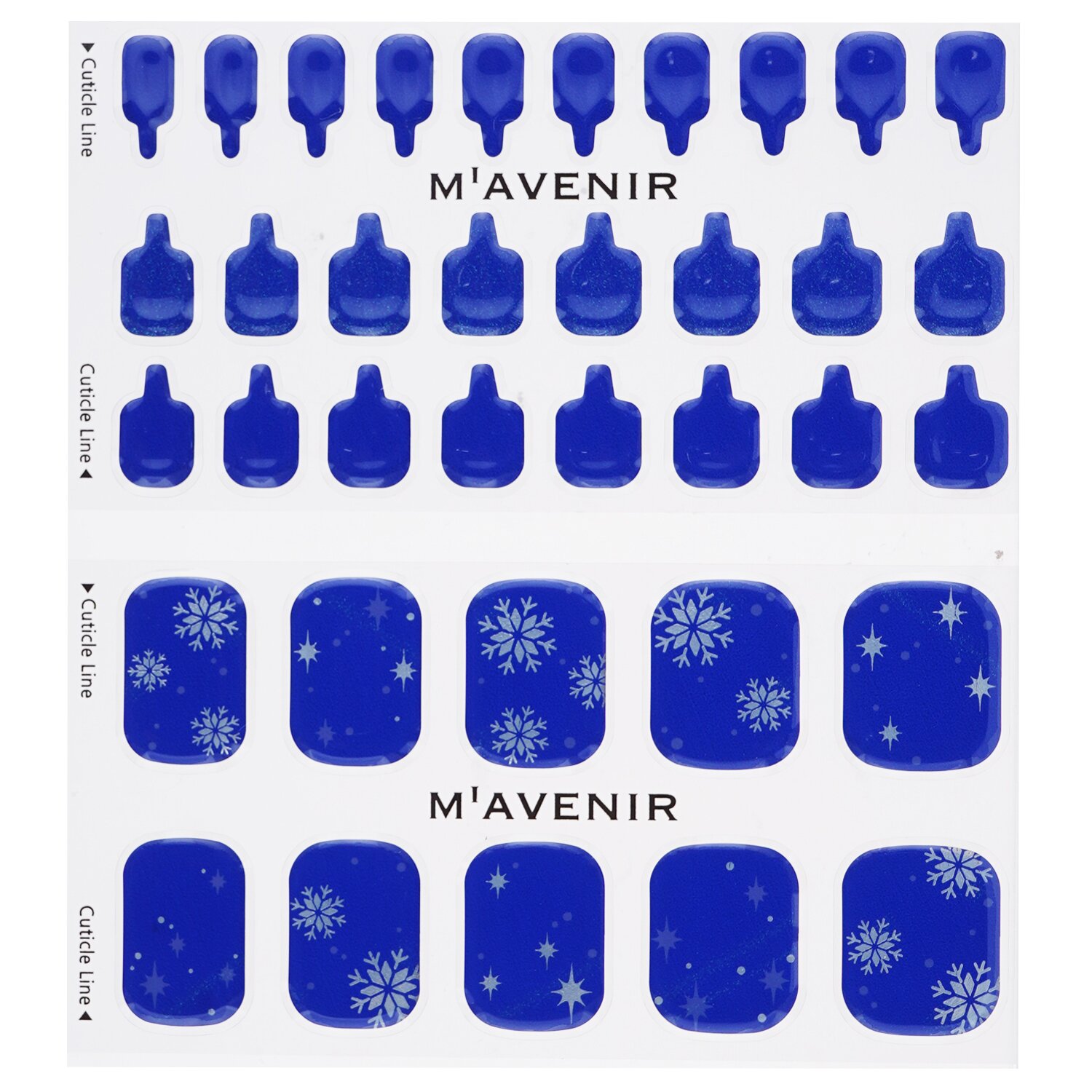 Mavenir Nail Sticker (Blue) 36pcs