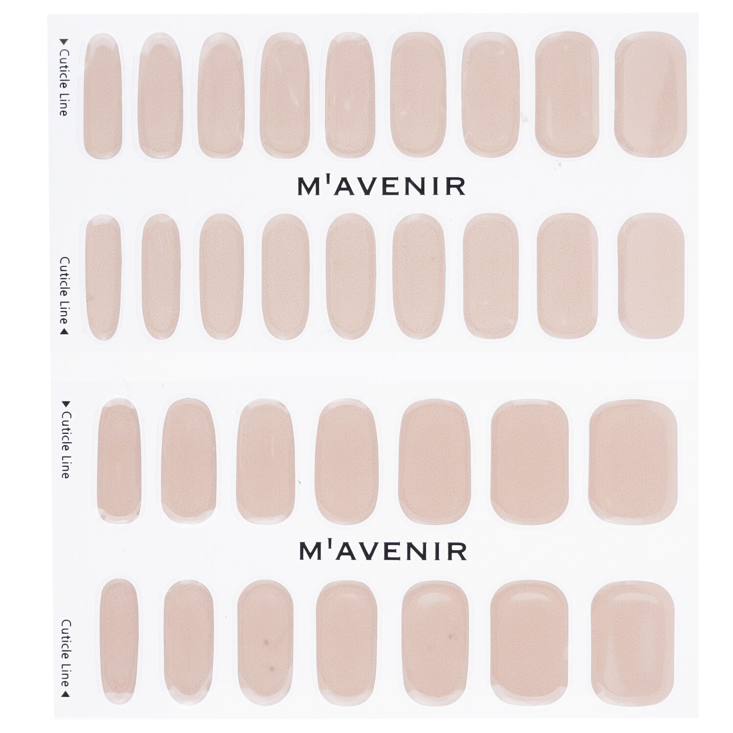 Mavenir ملصق الأظافر (بني) 32pcs
