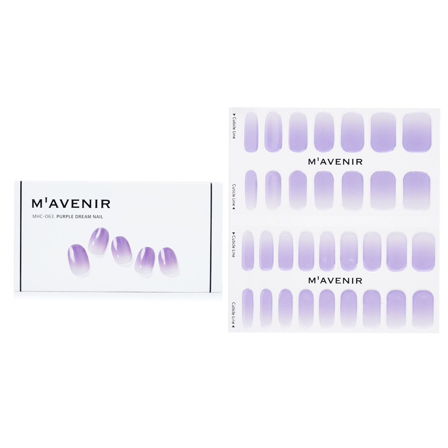 Mavenir Nail Sticker (Purple) 32pcs