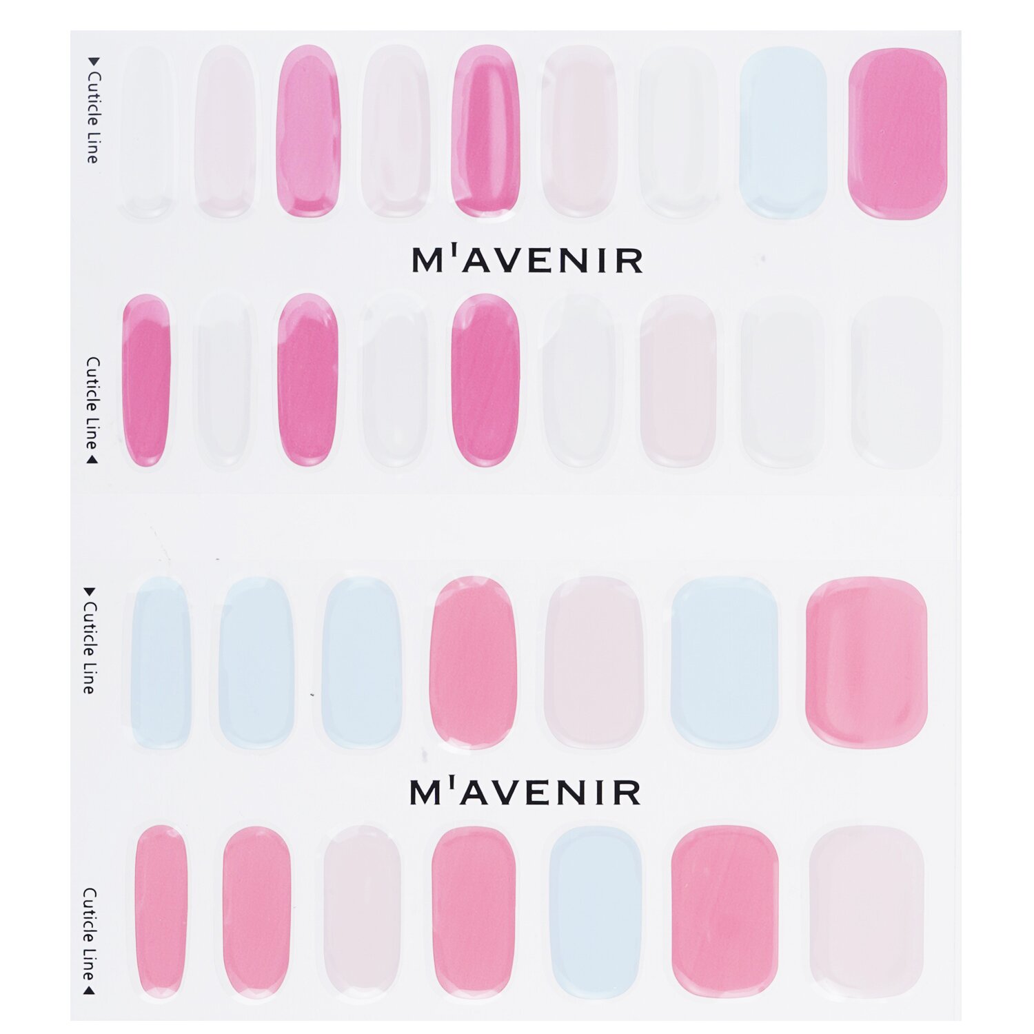 Mavenir Nail Sticker (Assorted Colour) 32pcs