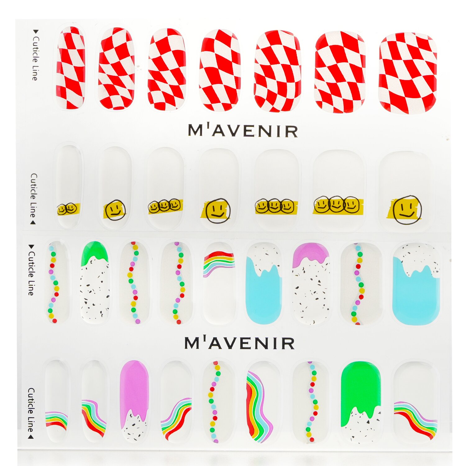 Mavenir Nail Sticker (Patterned) 32pcs