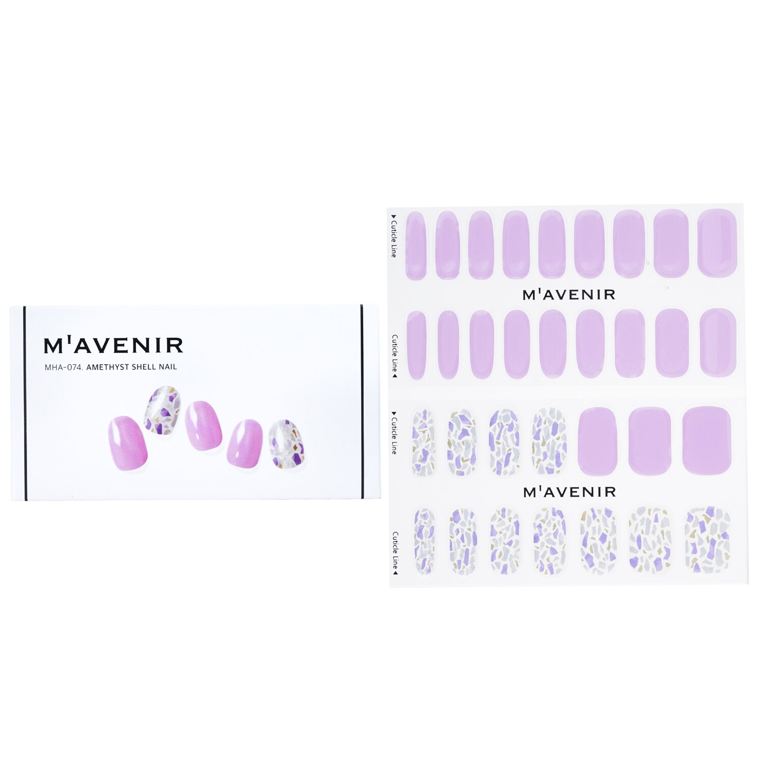 Mavenir Nail Sticker (Purple) 32pcs