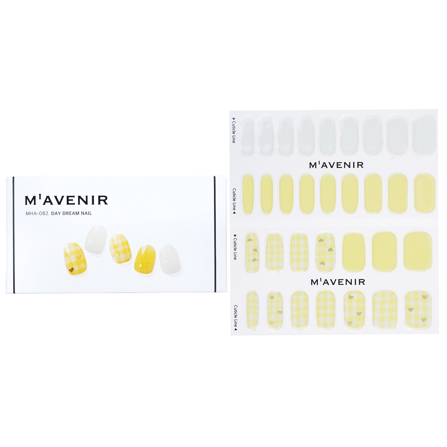 Mavenir Nail Sticker (Yellow) 32pcs