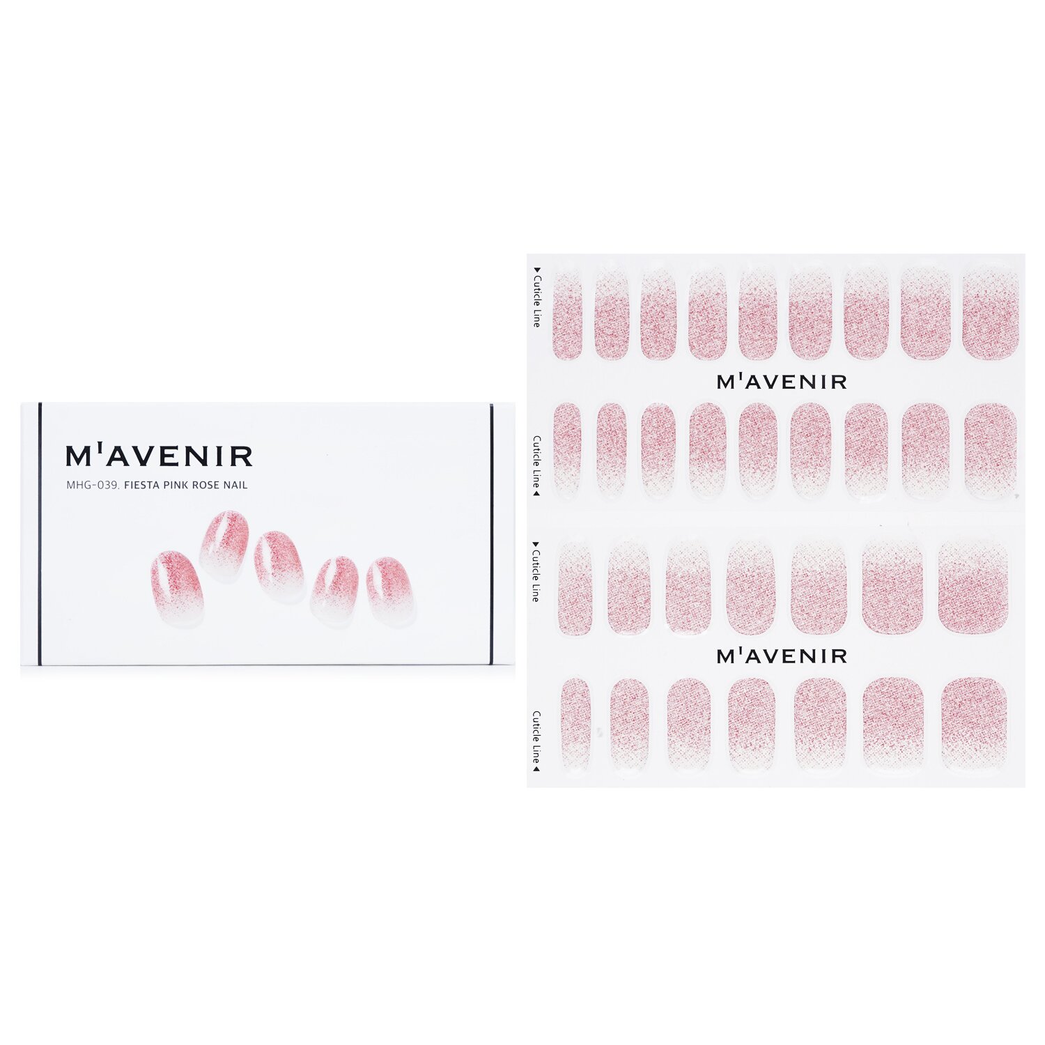 Mavenir Nail Sticker (Pink) 32pcs