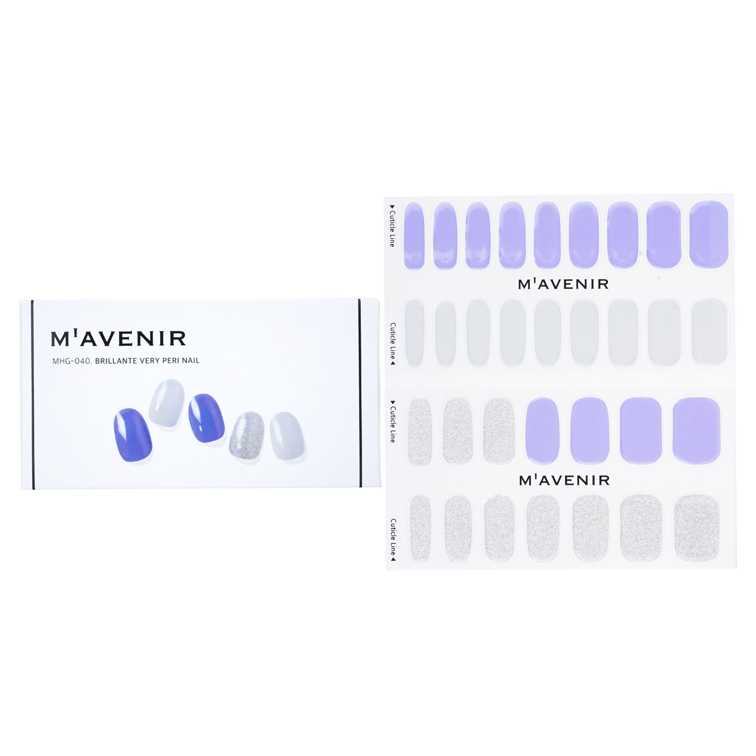 Mavenir Nail Sticker (Purple) 32pcs