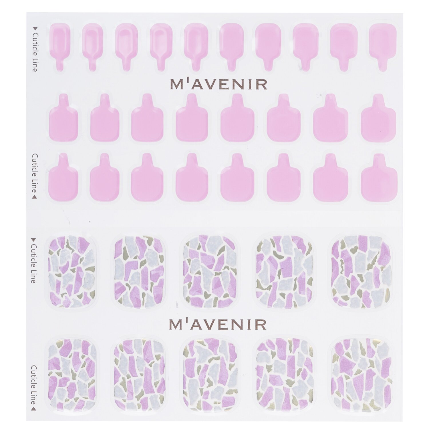 Mavenir Nail Sticker (Pink) 32pcs