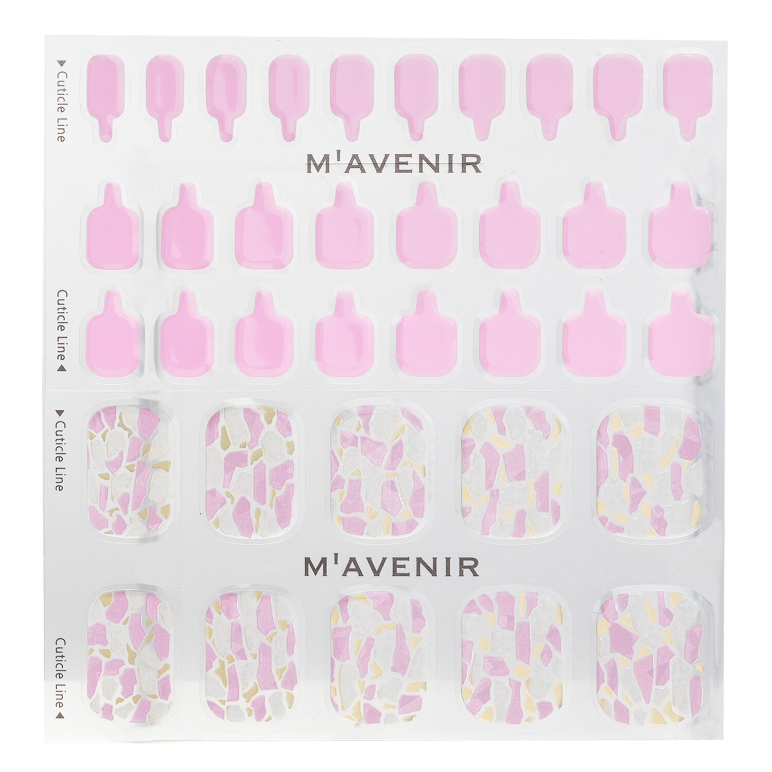 Mavenir Nail Sticker (Pink) 36pcs