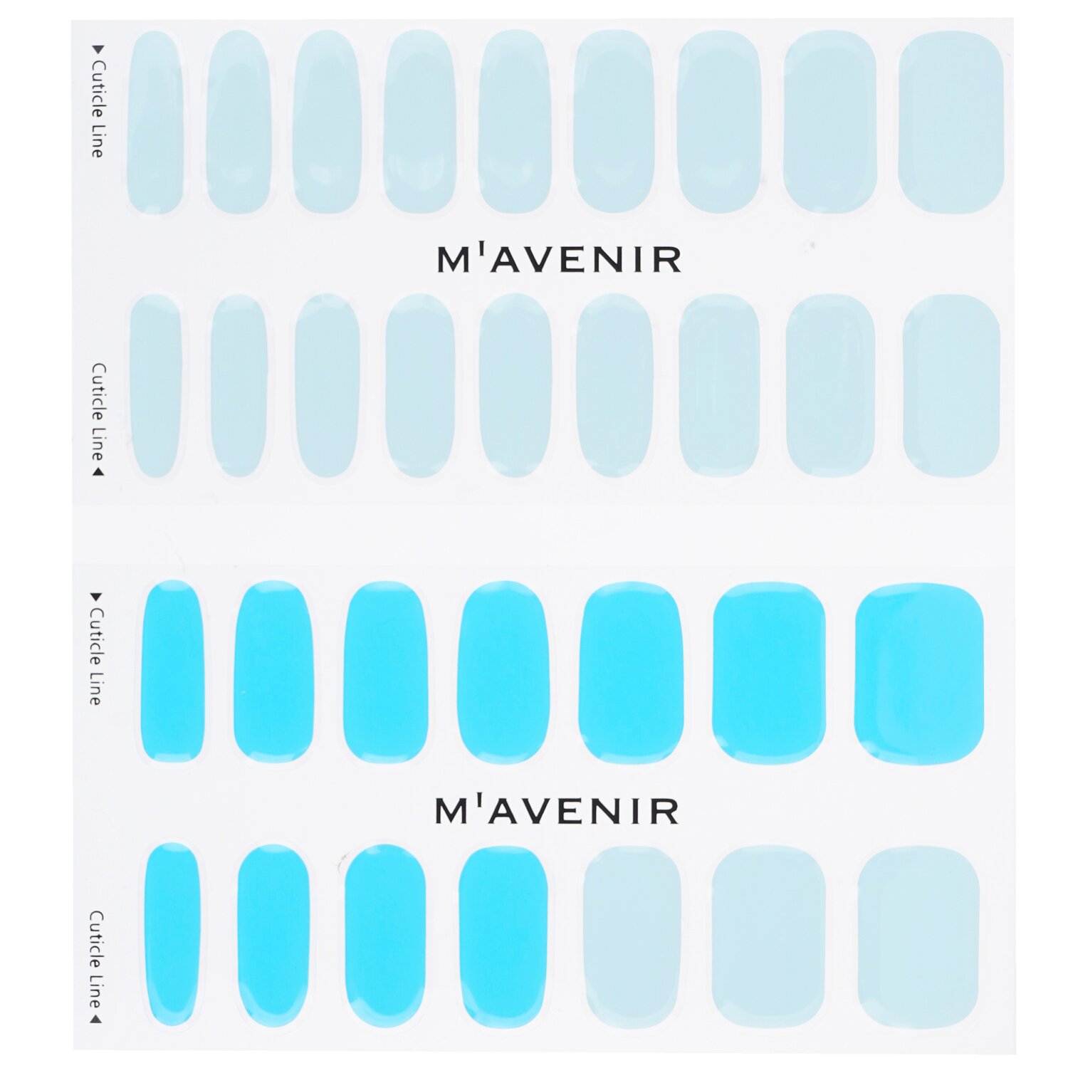 Mavenir Nail Sticker (Blue) 32pcs