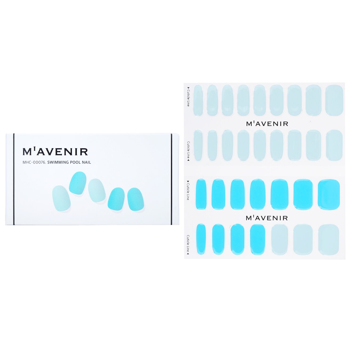 Mavenir Nail Sticker (Blue) 32pcs