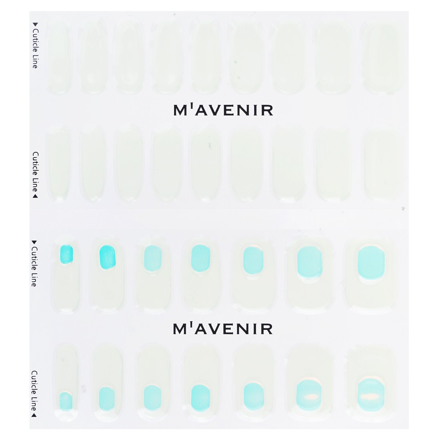 Mavenir Nail Sticker (Green) 32pcs