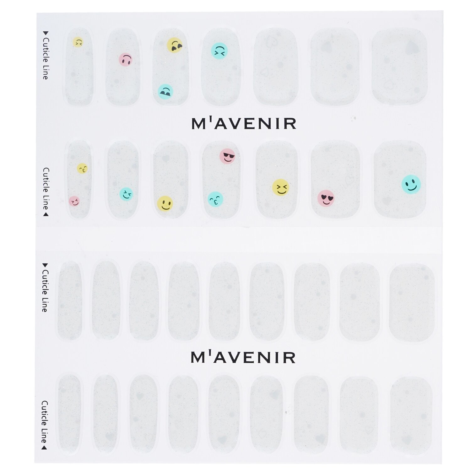 Mavenir Nail Sticker (White) 32pcs