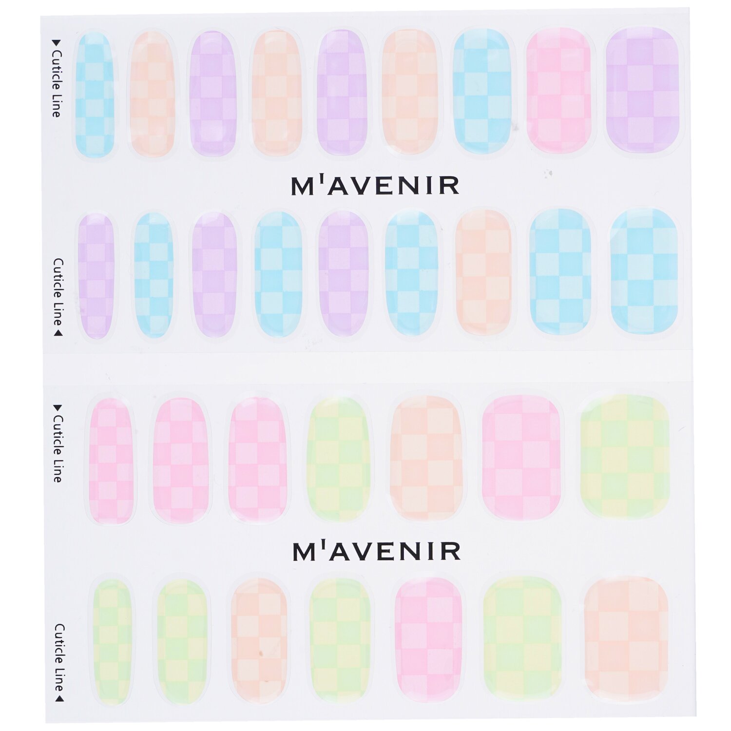 Mavenir Nail Sticker (Assorted Colour) 32pcs