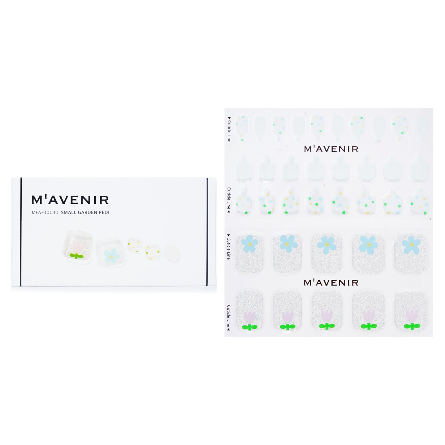 Mavenir Nail Sticker (White) 36pcs