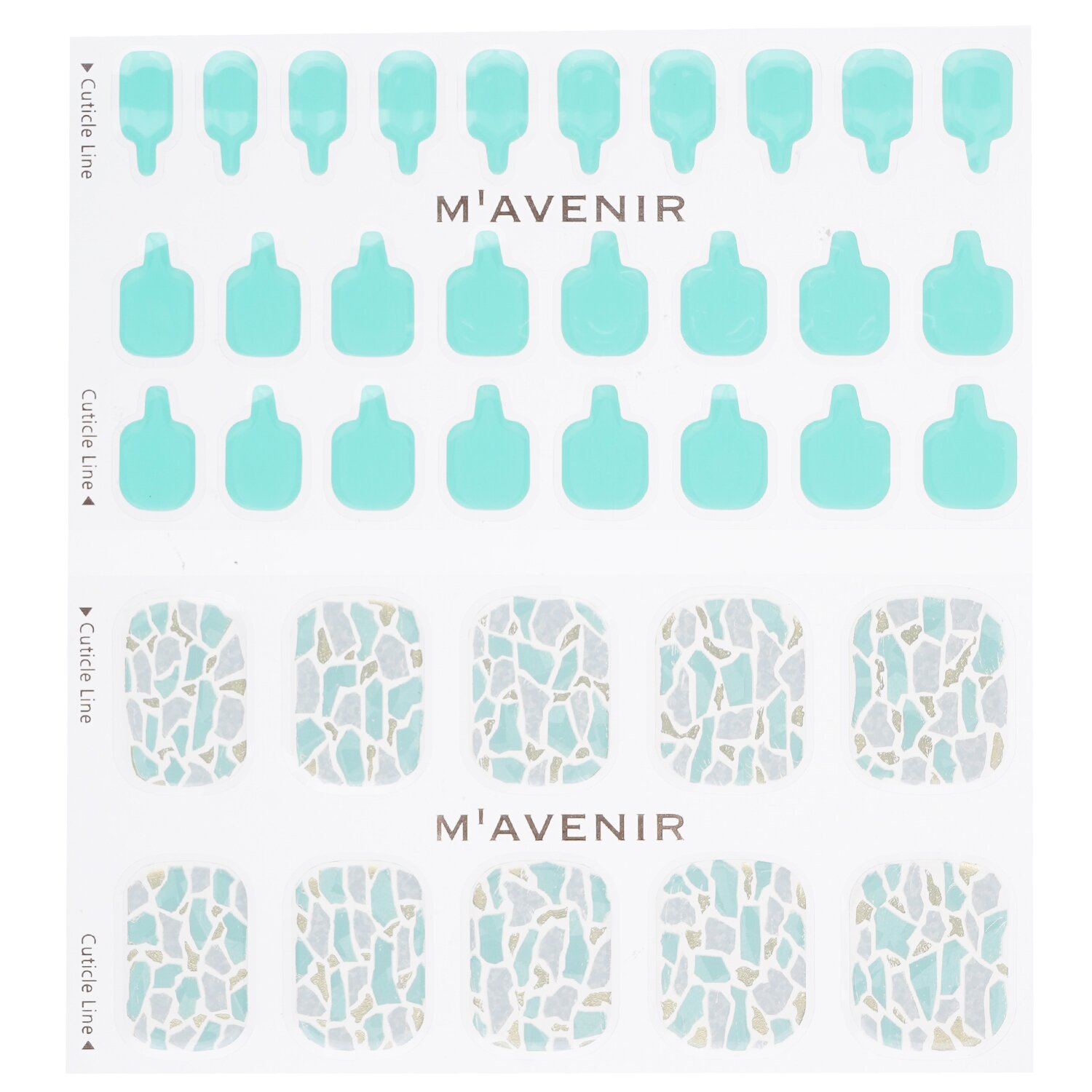 Mavenir Nail Sticker (Blue) 36pcs