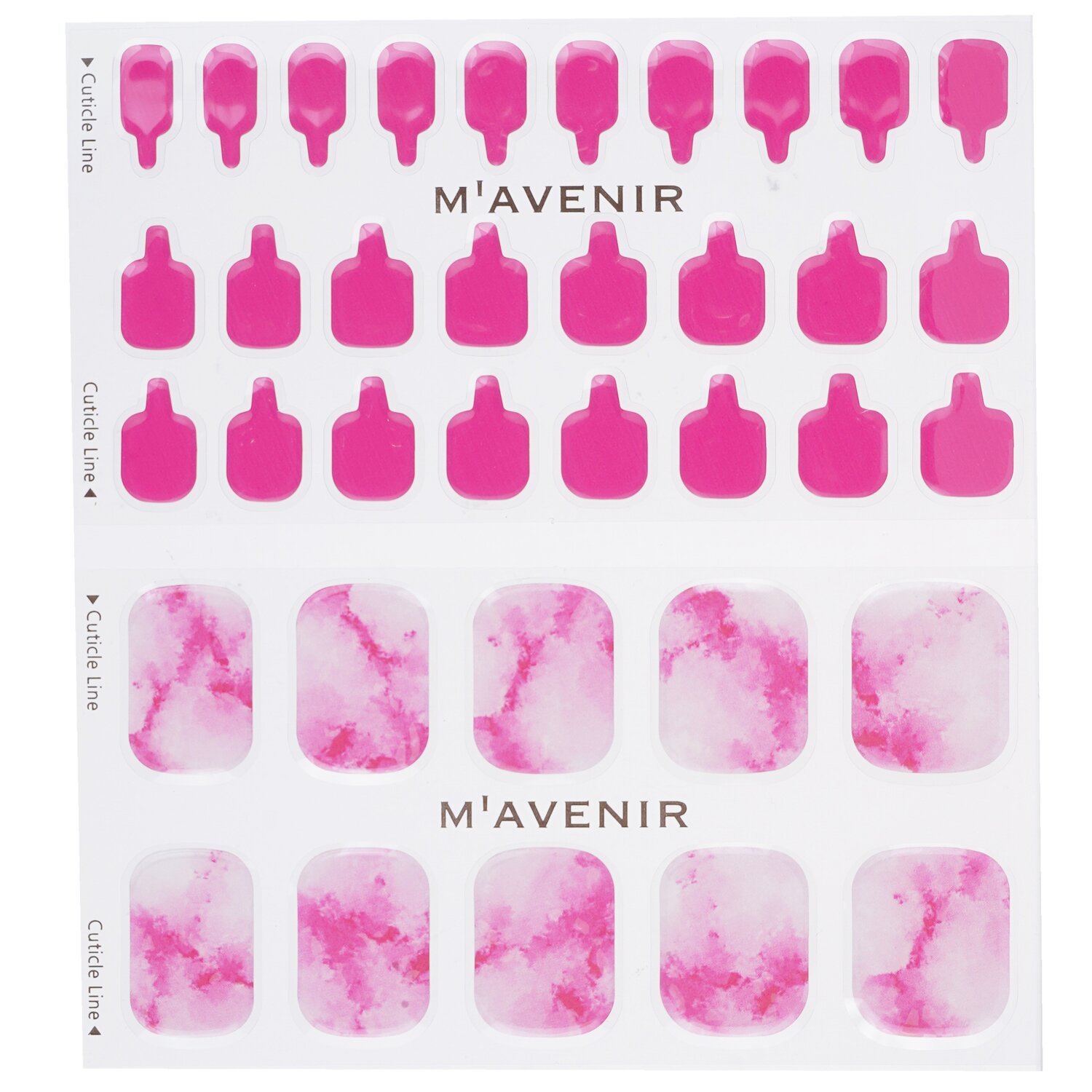 Mavenir ملصق الأظافر (وردي) 36pcs
