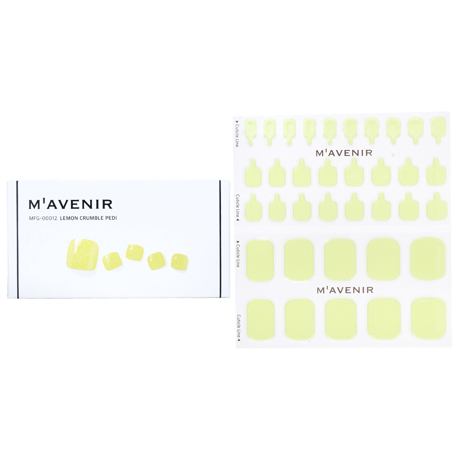 Mavenir Nail Sticker (Yellow) 36pcs