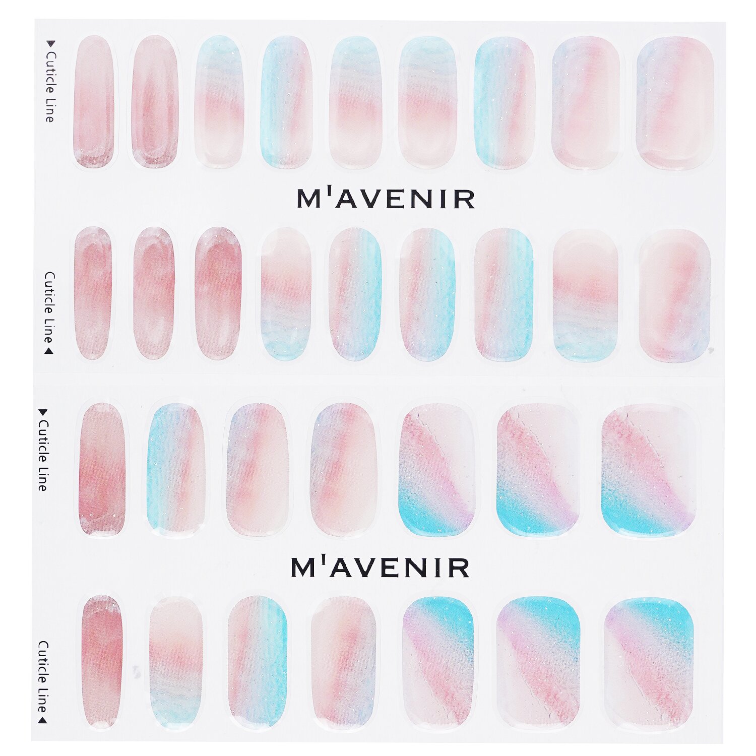 Mavenir Nail Sticker (Pink) 32pcs