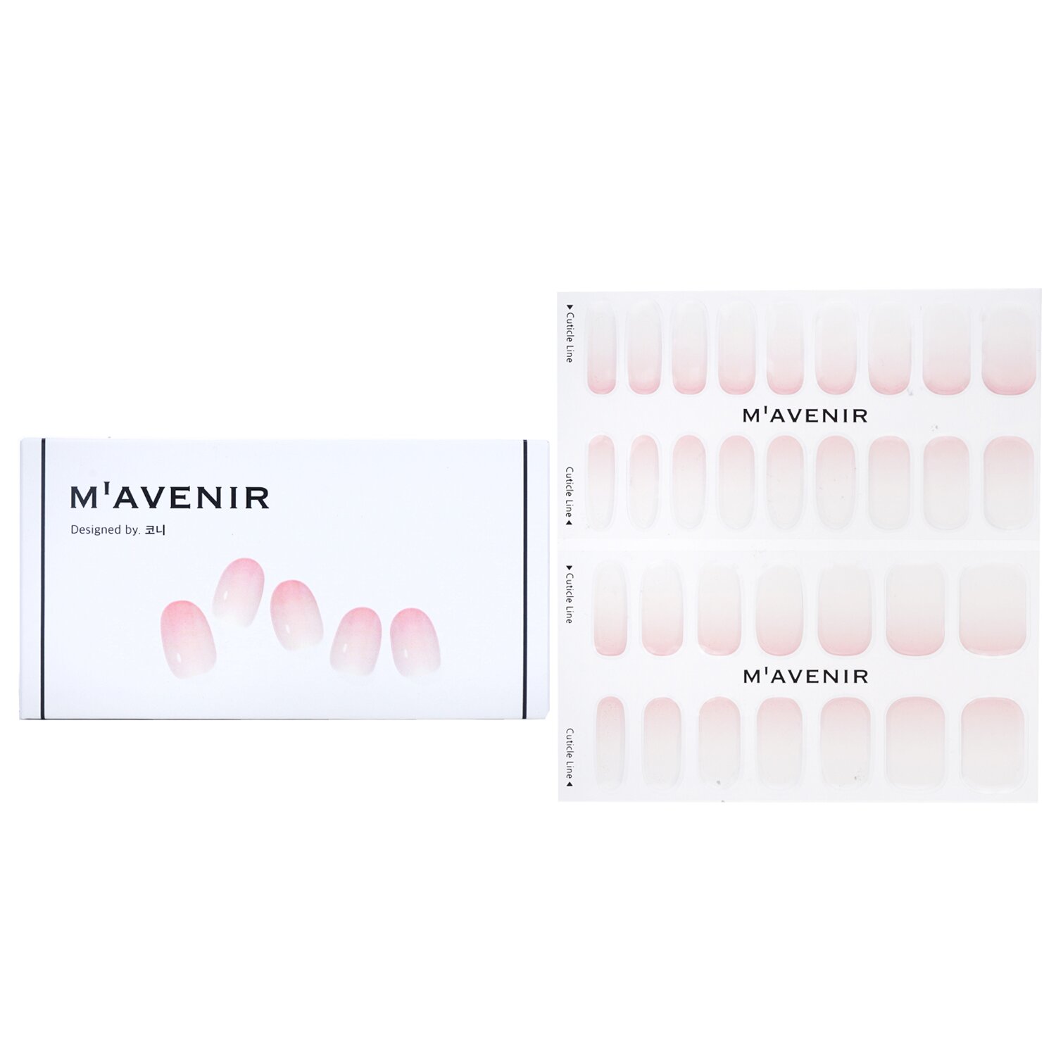 Mavenir Nail Sticker (Pink) 32pcs