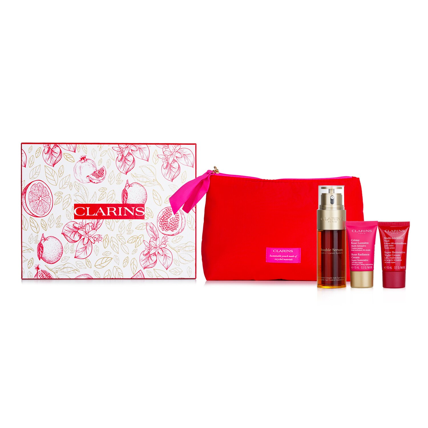 Clarins Double Serum & Multi Intensive Set: 3pcs+1bag