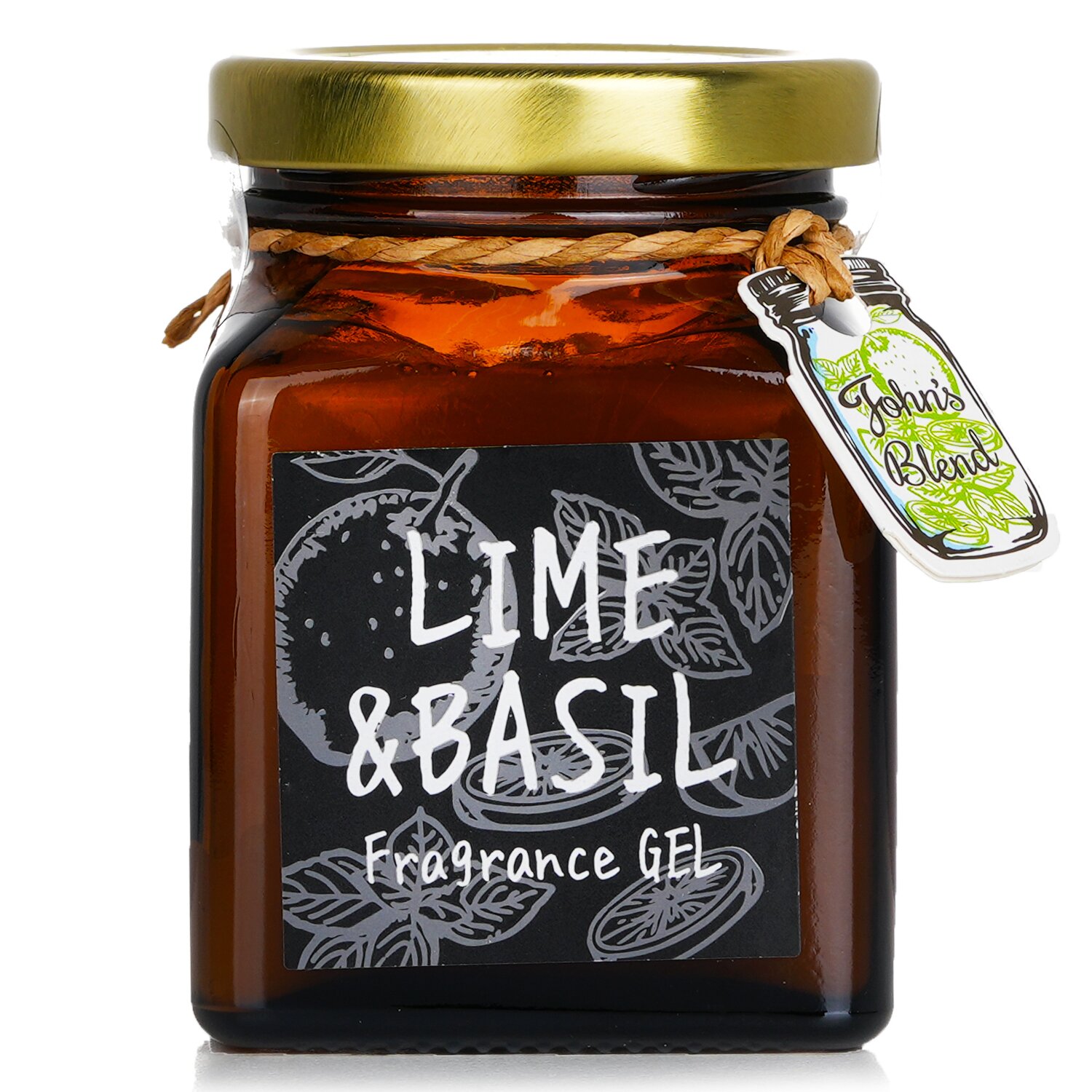 John's Blend Fragrance Gel - Lime & Basil 135g