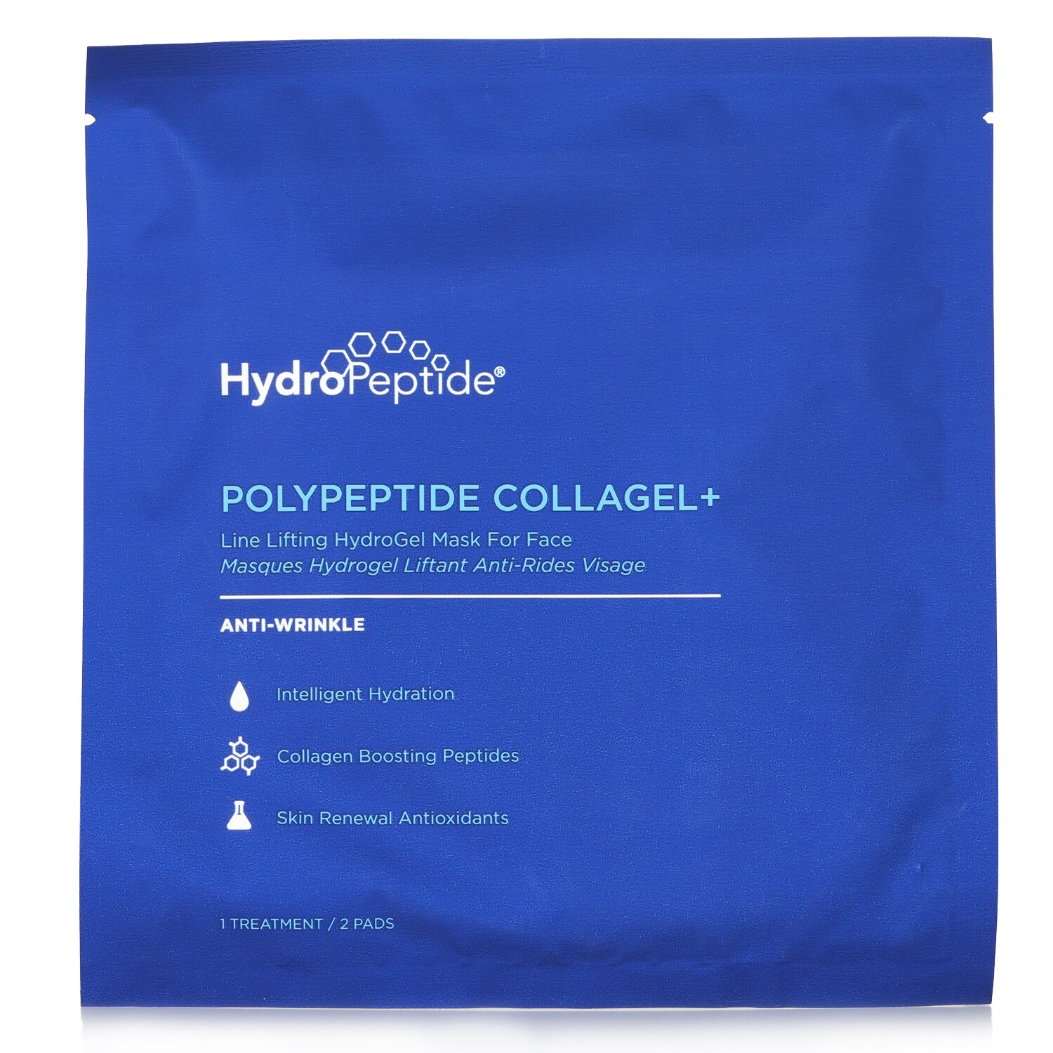 HydroPeptide PolyPeptide Collagel+ Line Lifting Hydrogel Mask For Face Anti Wrinkle 4 Treatments