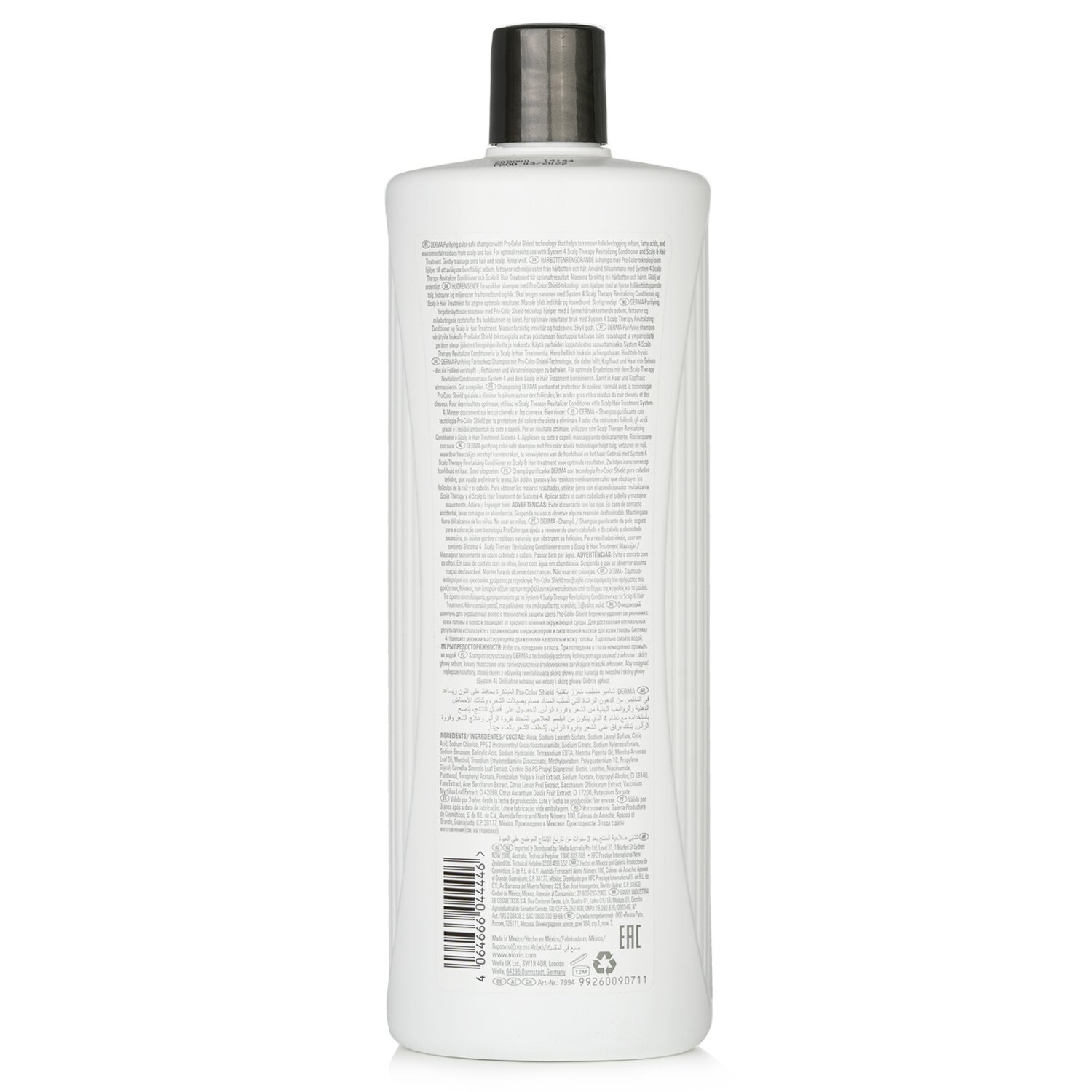 Nioxin System 4 Cleanser Shampoo Step 1 1000ml