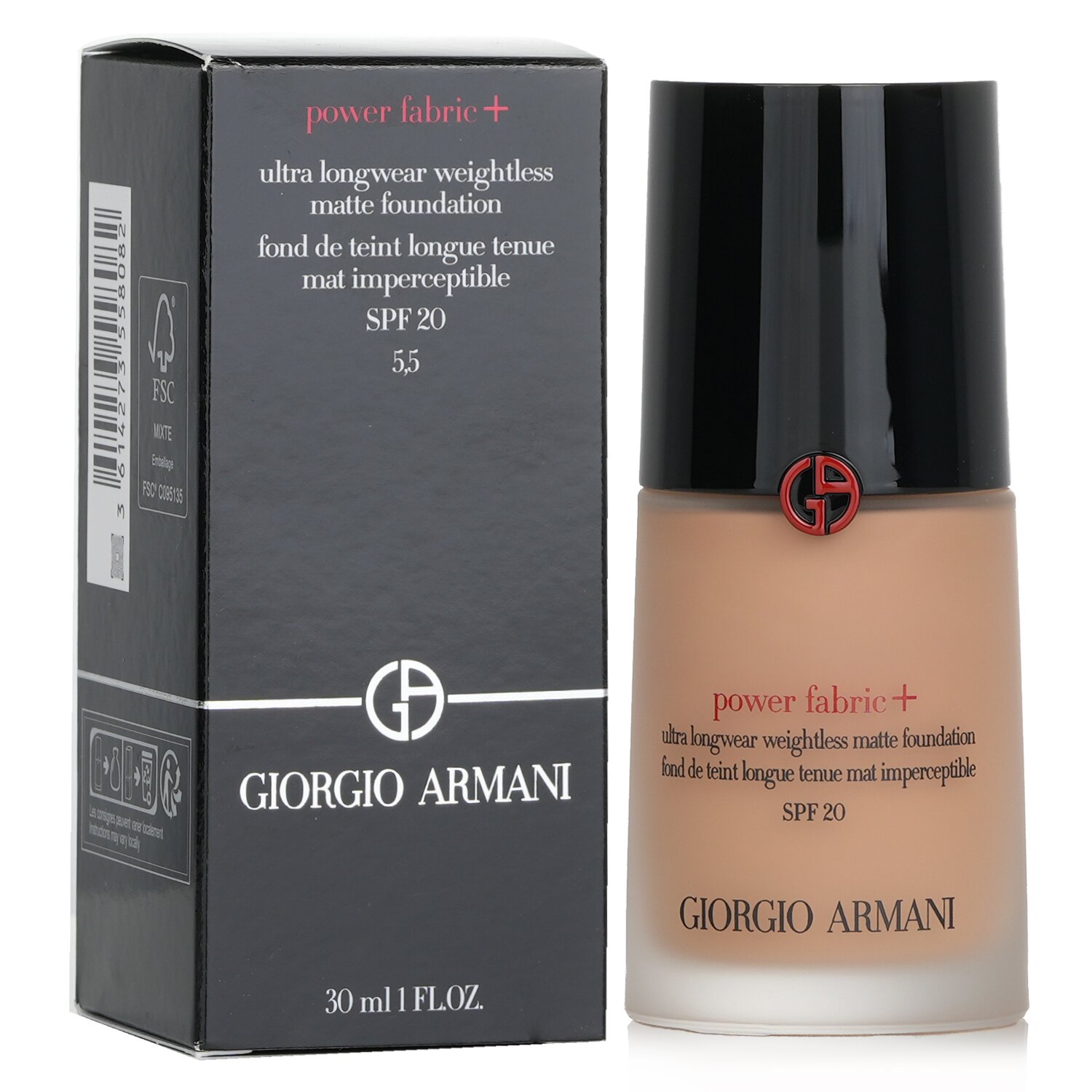 Giorgio Armani Power Fabric+ Ultra Longwear Weightless Matte Foundation SPF 20 30ml/1oz