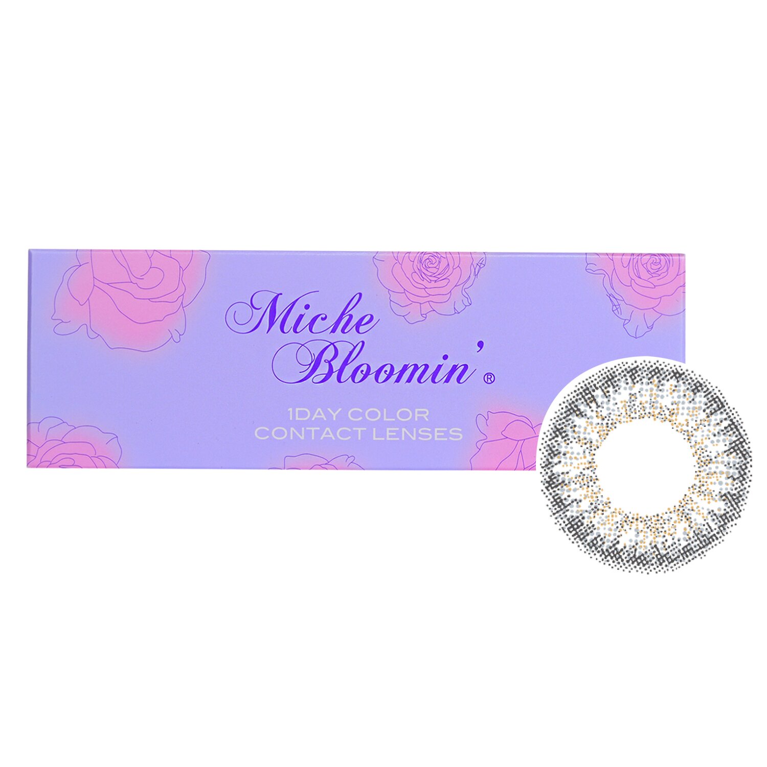 Miche Bloomin' Quarter Veil 1 Day Color Contact Lenses (106 Shell Moon) 10pcs
