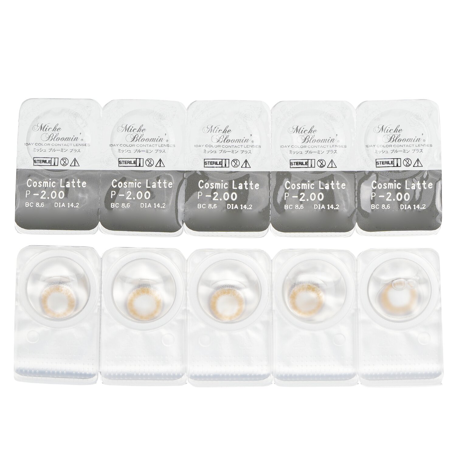 Miche Bloomin' Iris Glow 1 Day Color Contact Lenses (502 Cosmic Latte) 10pcs