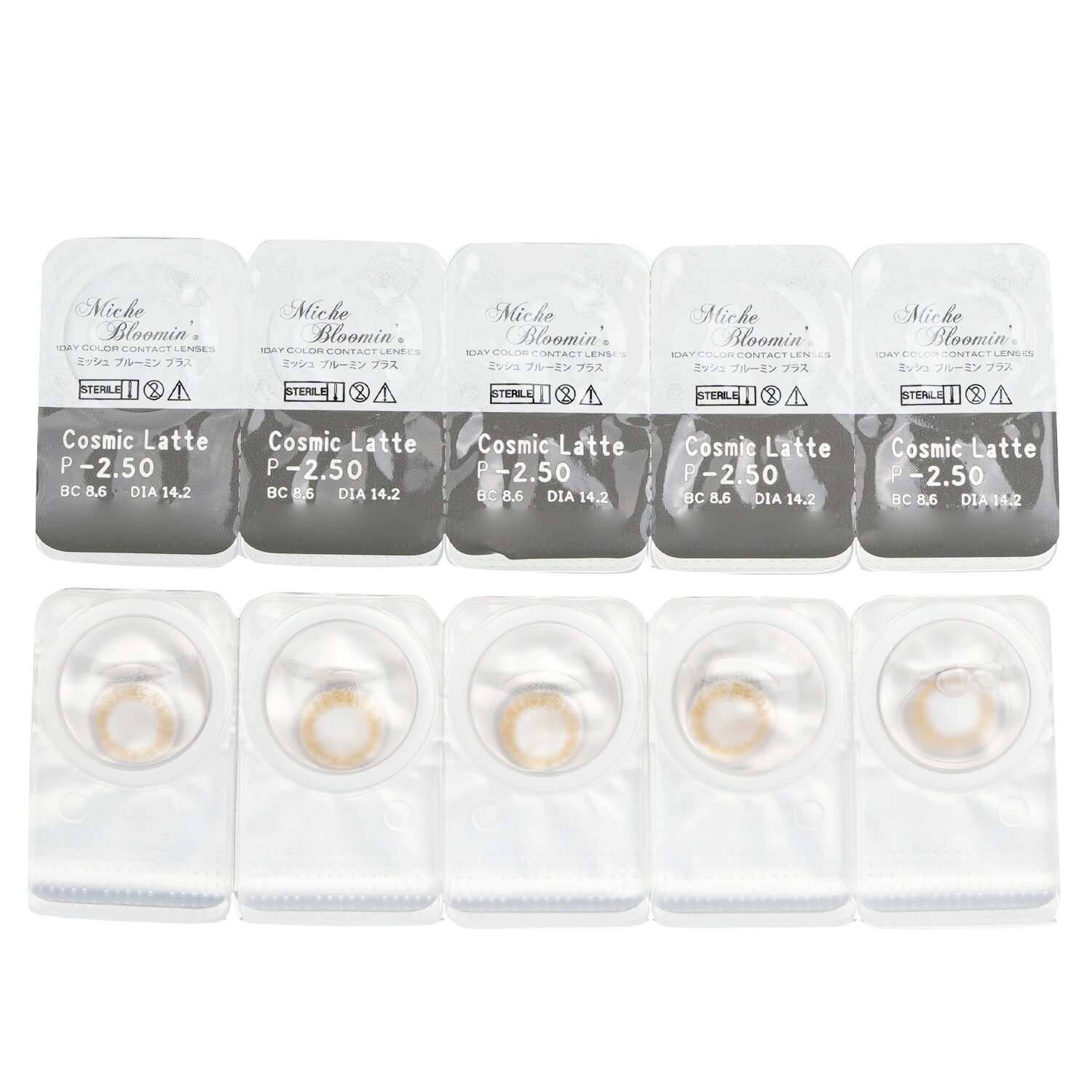 Miche Bloomin' Iris Glow 1 Day Color Contact Lenses (502 Cosmic Latte) 10pcs