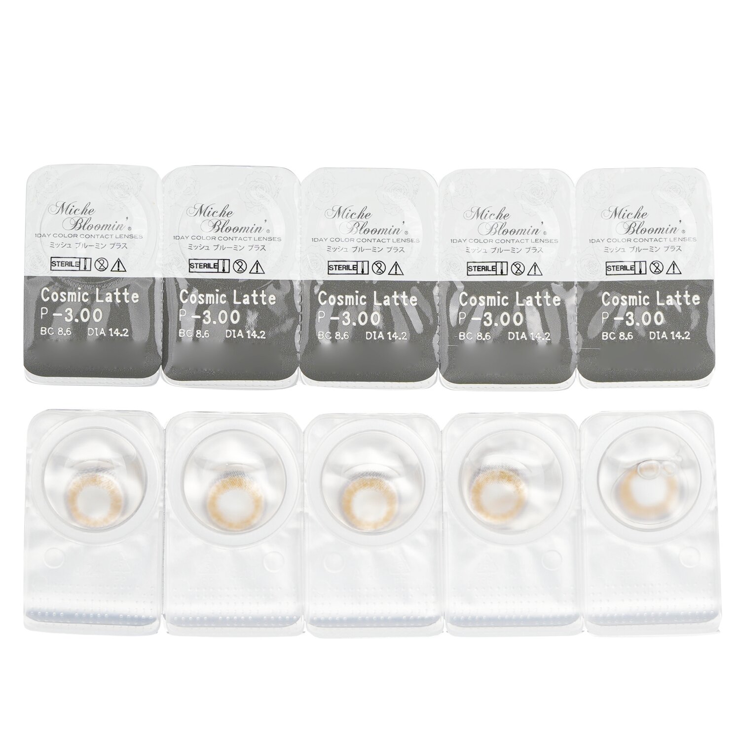 Miche Bloomin' Iris Glow 1 Day Color Contact Lenses (502 Cosmic Latte) 10pcs