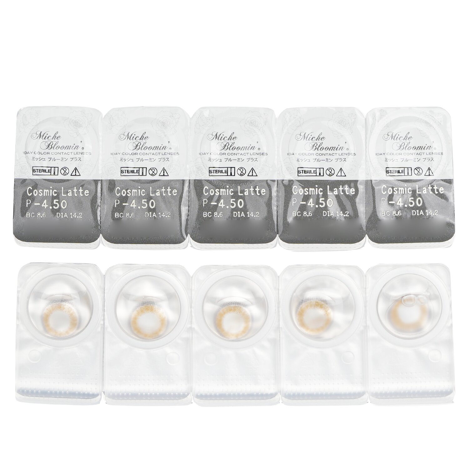 Miche Bloomin' Iris Glow 1 Day Color Contact Lenses (502 Cosmic Latte) 10pcs