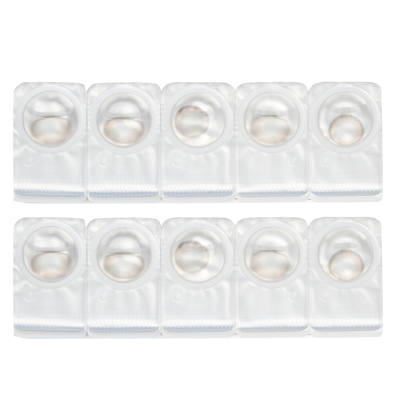 Miche Bloomin' Iris Glow 1 Day Color Contact Lenses (506 Opal Gray) 10pcs