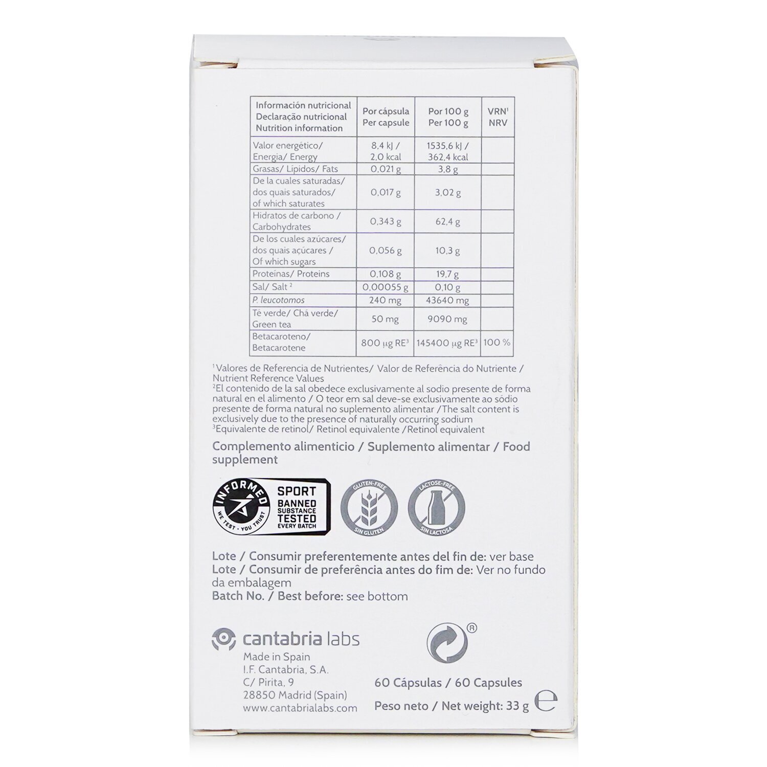 Heliocare by Cantabria Labs Oral Capsules B+ 60capsules
