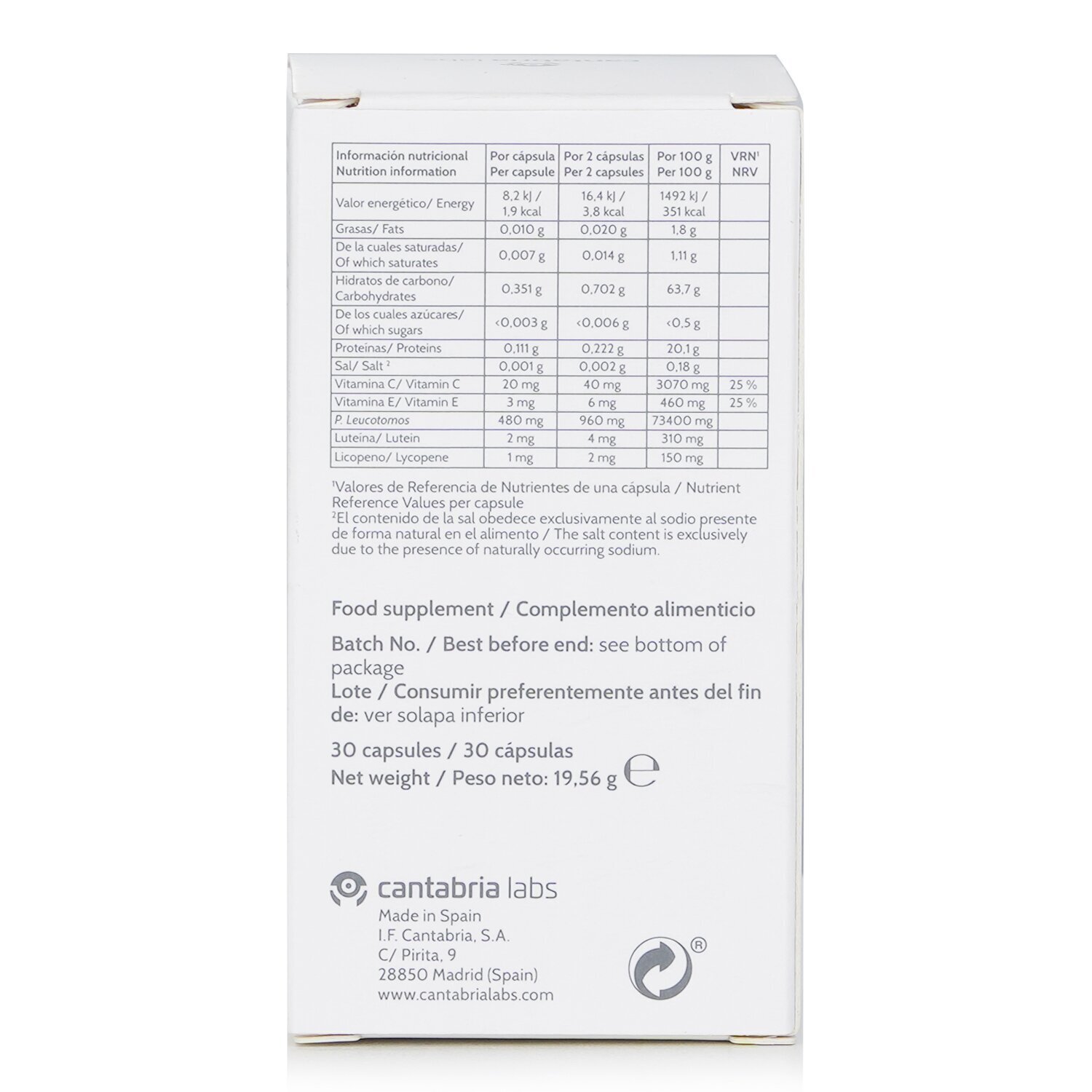 Heliocare by Cantabria Labs Ultra Oral Capsules 30capsules