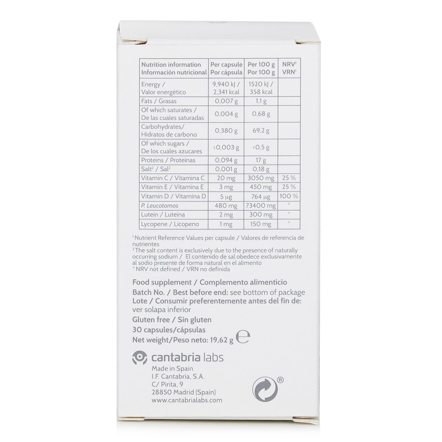 Heliocare by Cantabria Labs Ultra-D Oral Capsules 30capsules