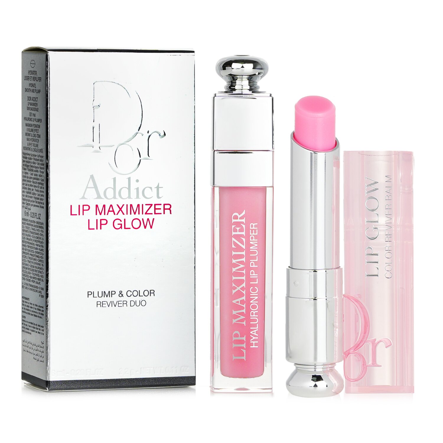 Christian Dior Addict Lip Maximizer & Lip Glow Reviver Duo: 2pcs