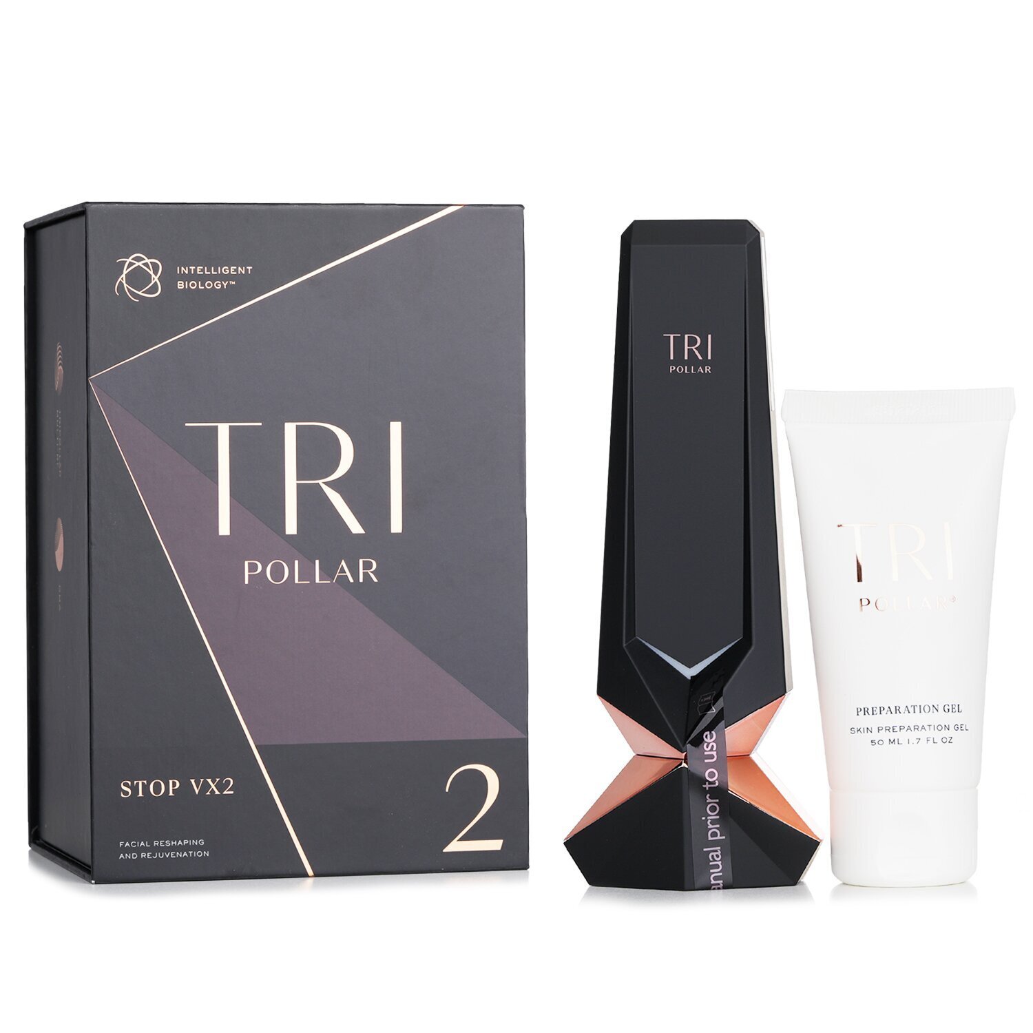 Tripollar Stop VX2 Facial Reshaping & Rejuvenation Kit (Box Slightly Damaged) 3pcs