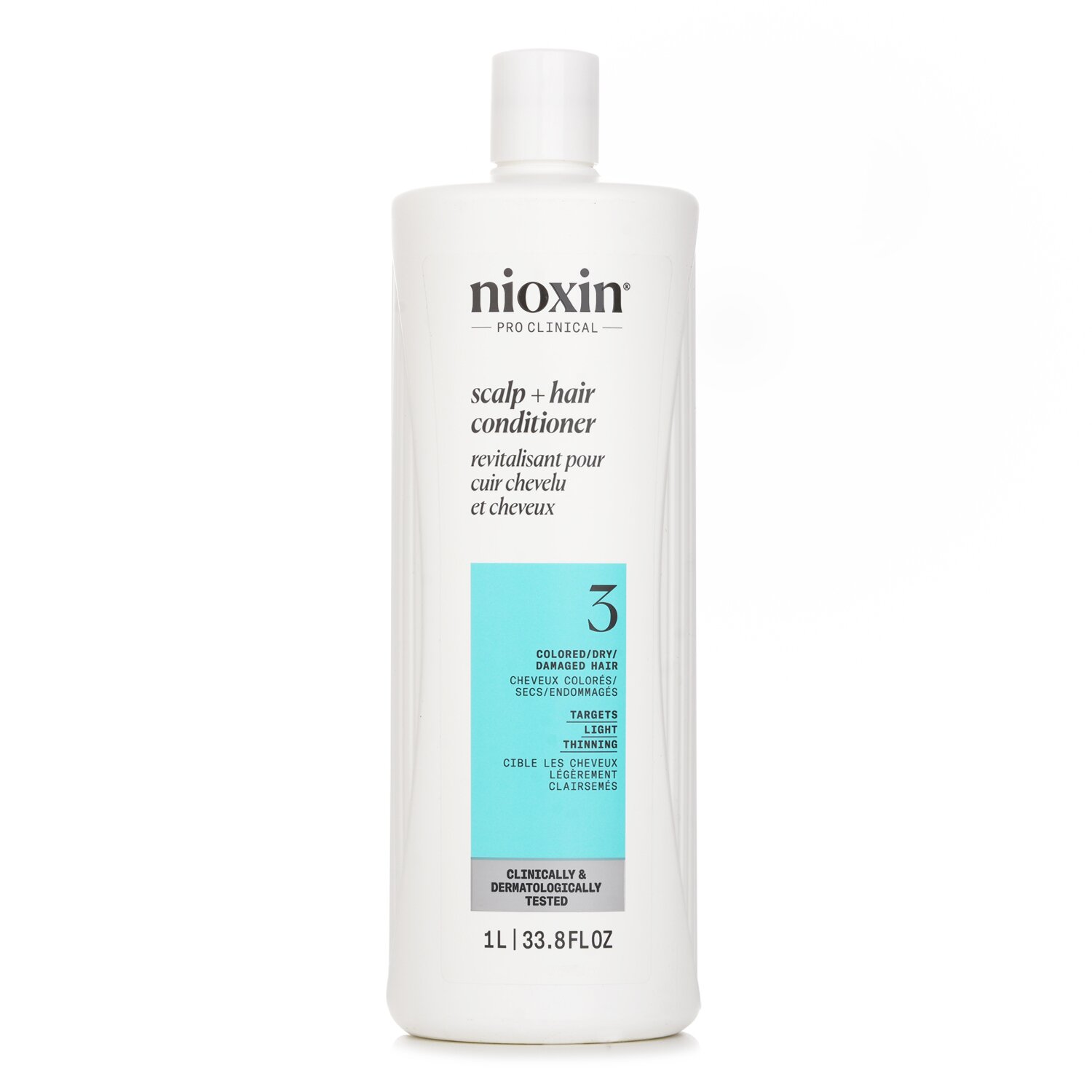 Nioxin Density System 3 Scalp Therapy Conditioner (Colored Hair, Light Thinning, Color Safe) (Packaging Random Pick) 1000ml/33.8oz