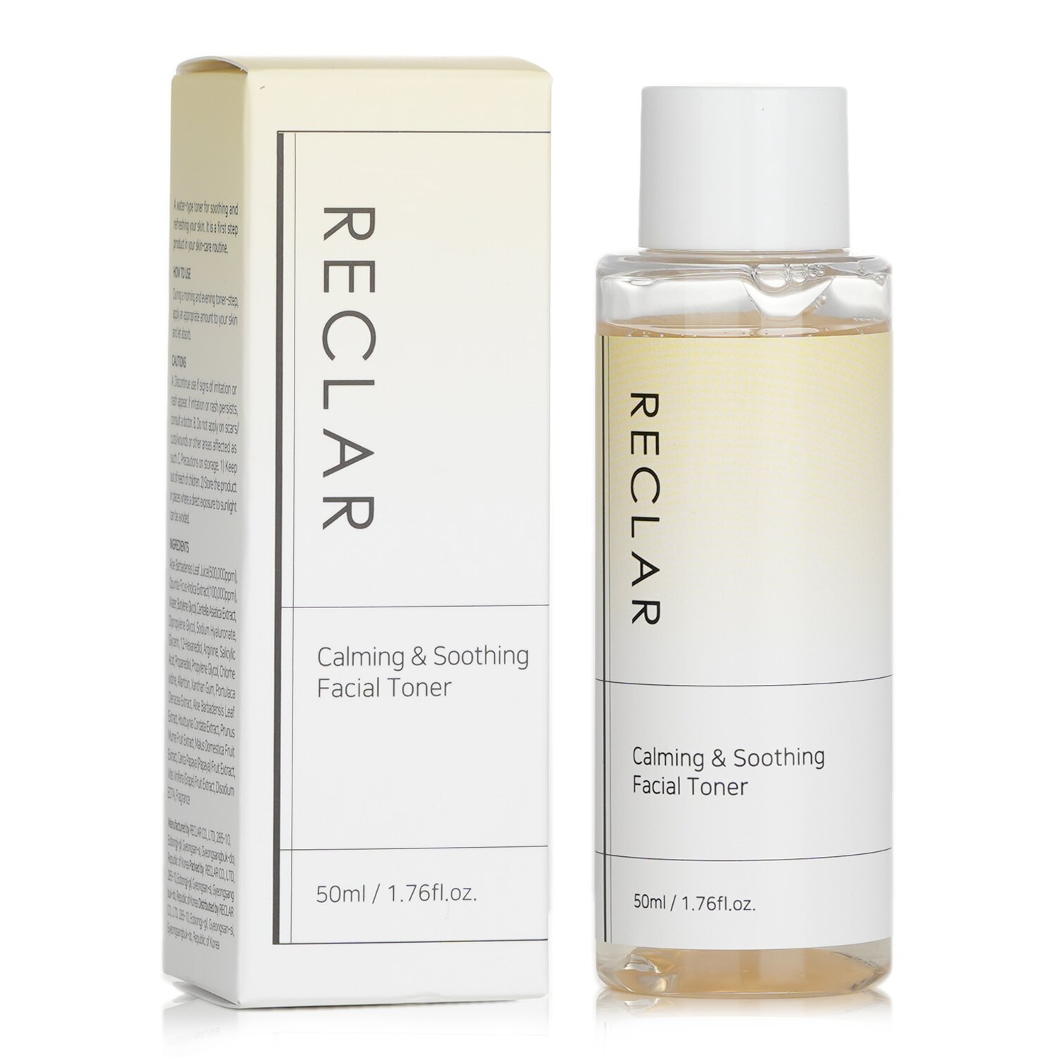 Reclar โทนเนอร์บำรุงผิวหน้าสงบและผ่อนคลาย 50ml/1.76oz