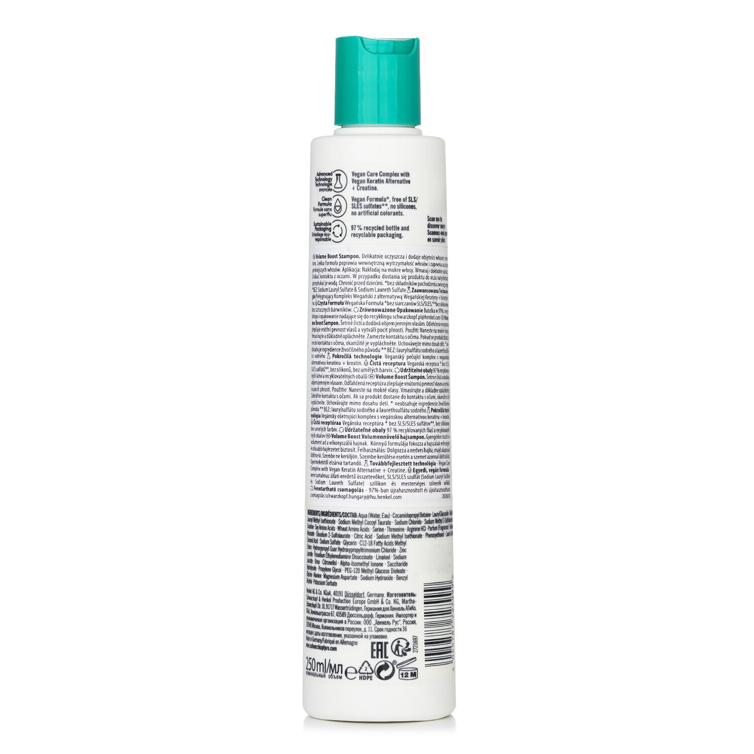 Schwarzkopf BC Bonacure Volume Boost Shampoo (For Fine Hair) 250ml/8.45oz
