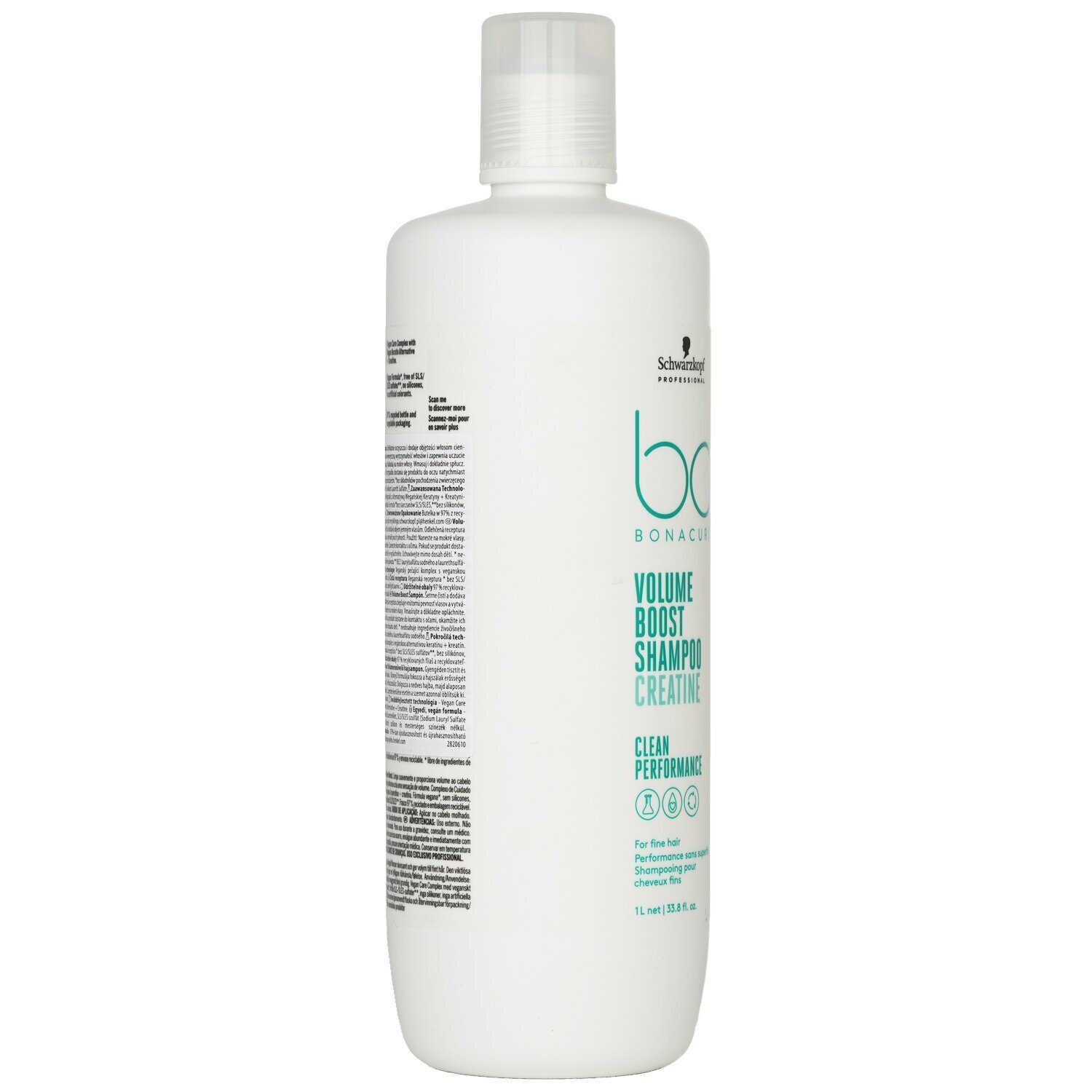 Schwarzkopf BC Bonacure Volume Boost Shampoo Creatine (For Fine Hair) 1000ml/33.8oz