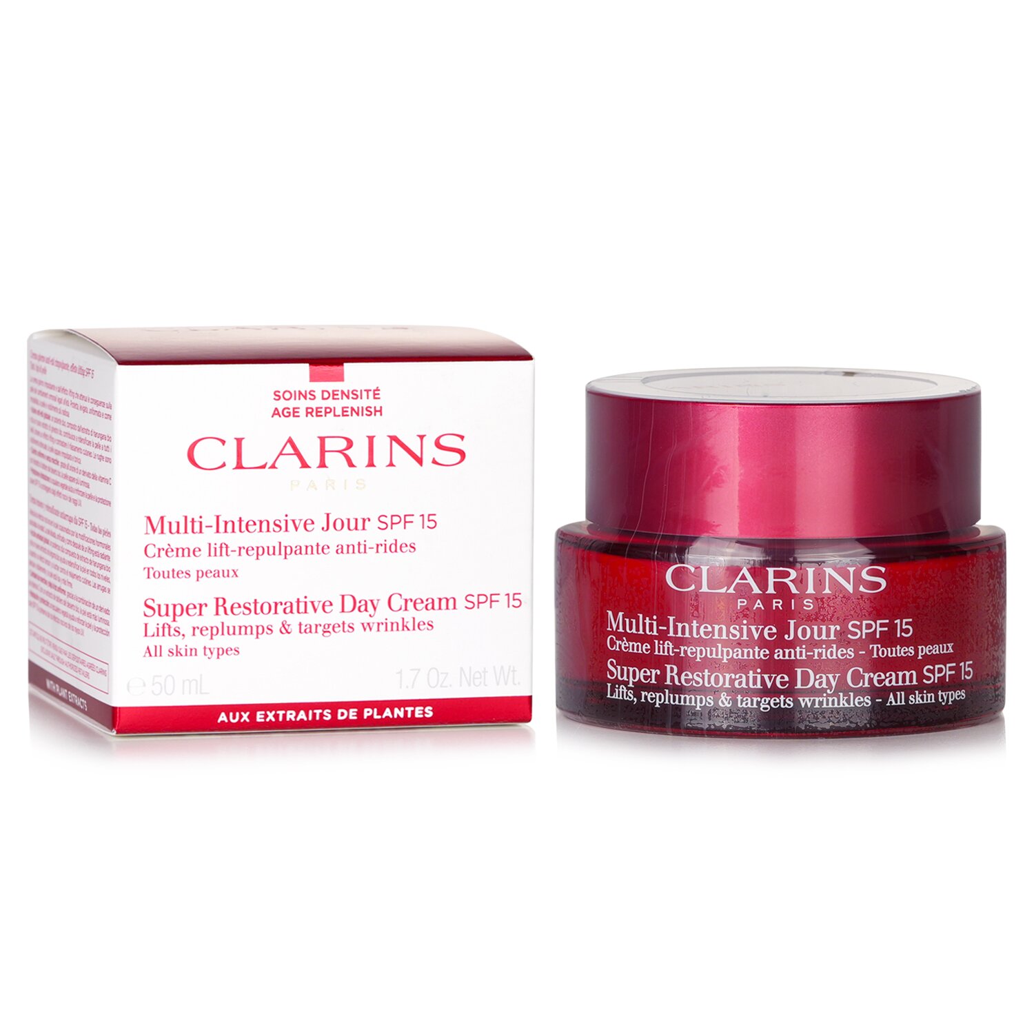 Clarins Multi Intensive Jour Super regenerujący krem na dzień SPF 15 50ml / 1.7oz
