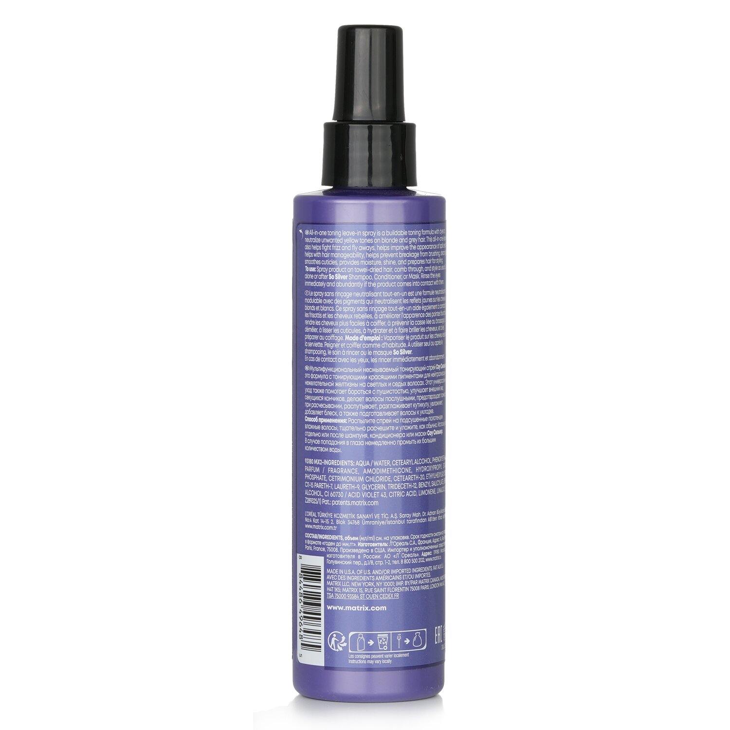 Matrix Spray tonificador Total Results So Silver 200ml/6.76oz