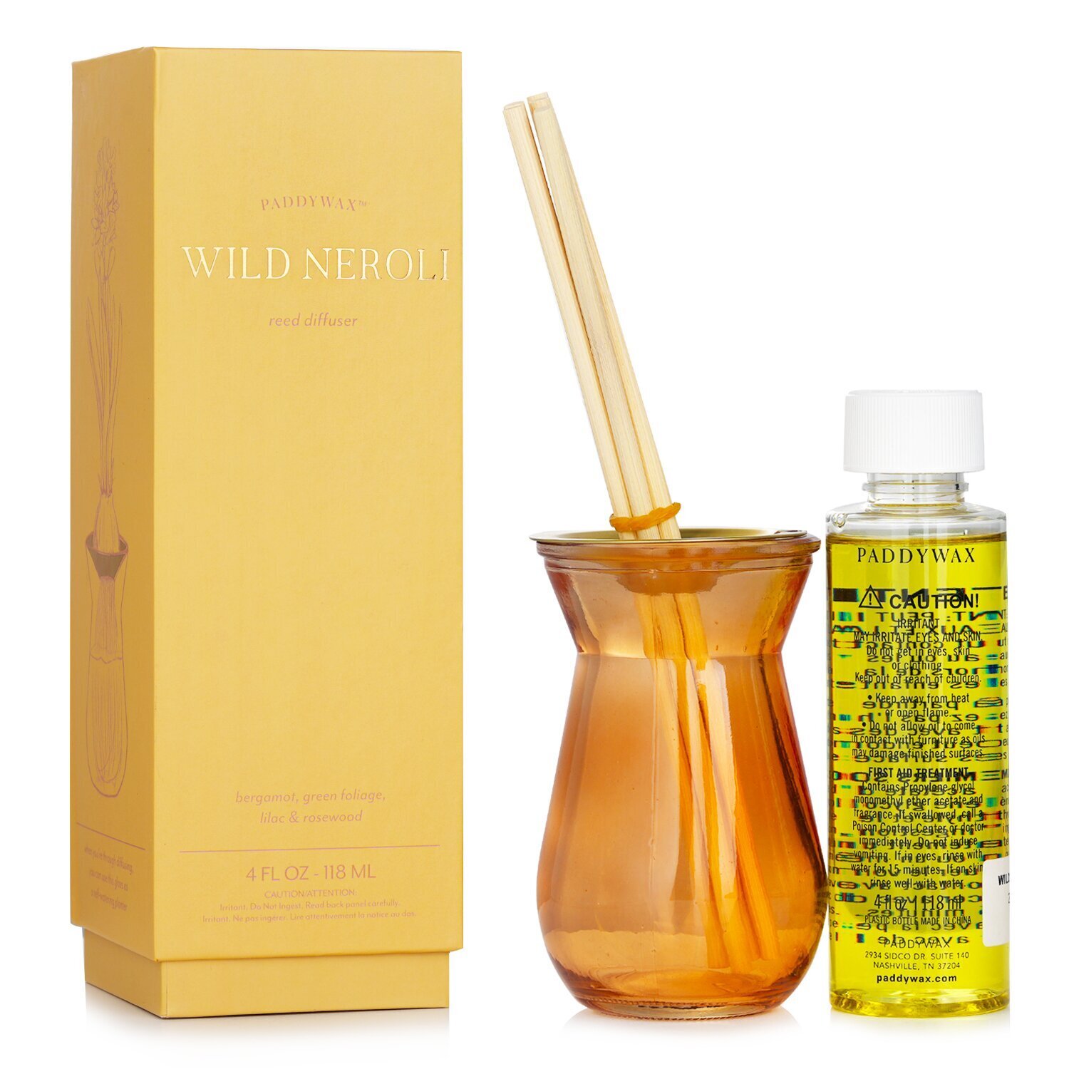 Paddywax Flora Reed Diffuser - Wild Neroli 118ml/4oz