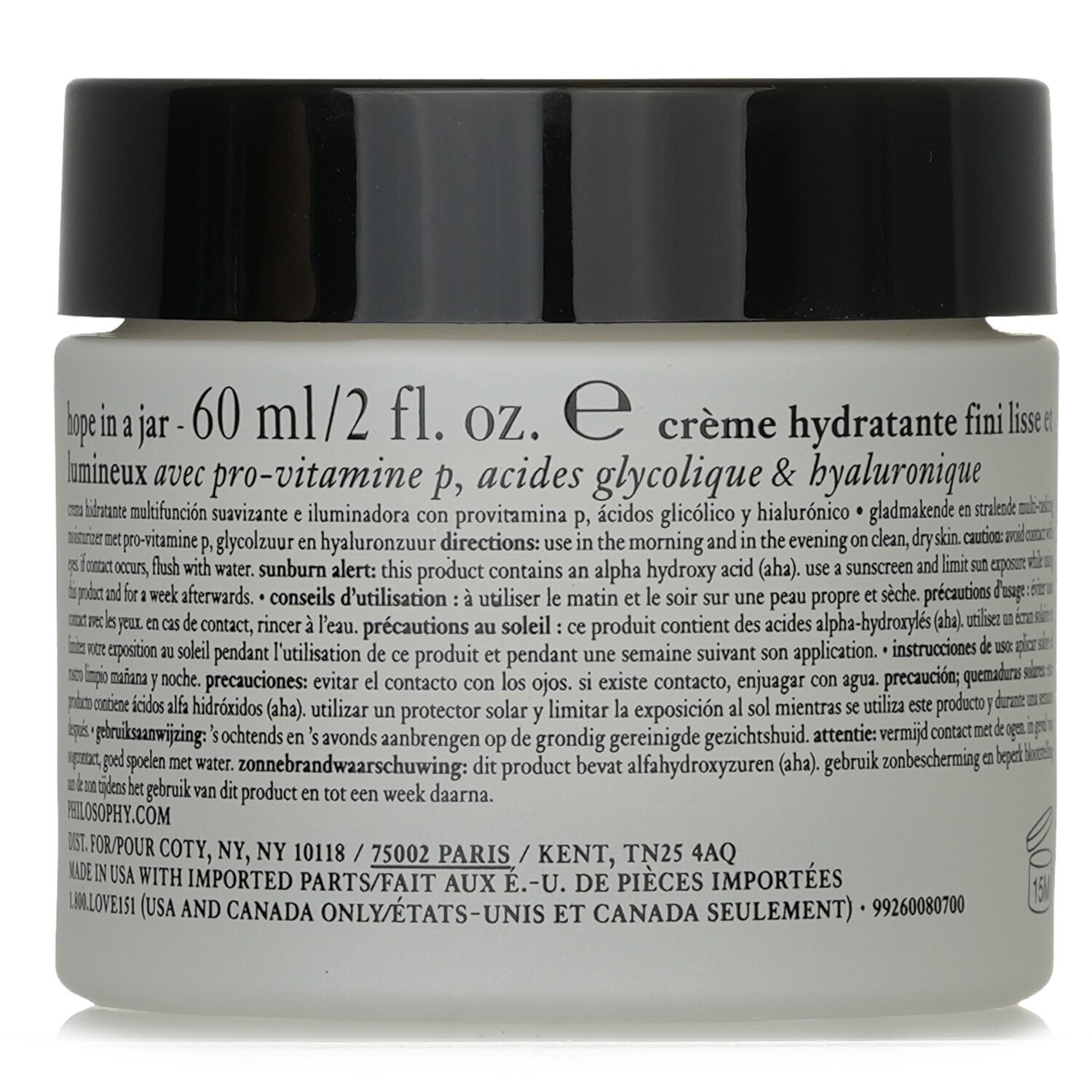 Philosophy Hope In A Jar Smooth-glow Multi-tasking Moisturizer 60ml/2oz