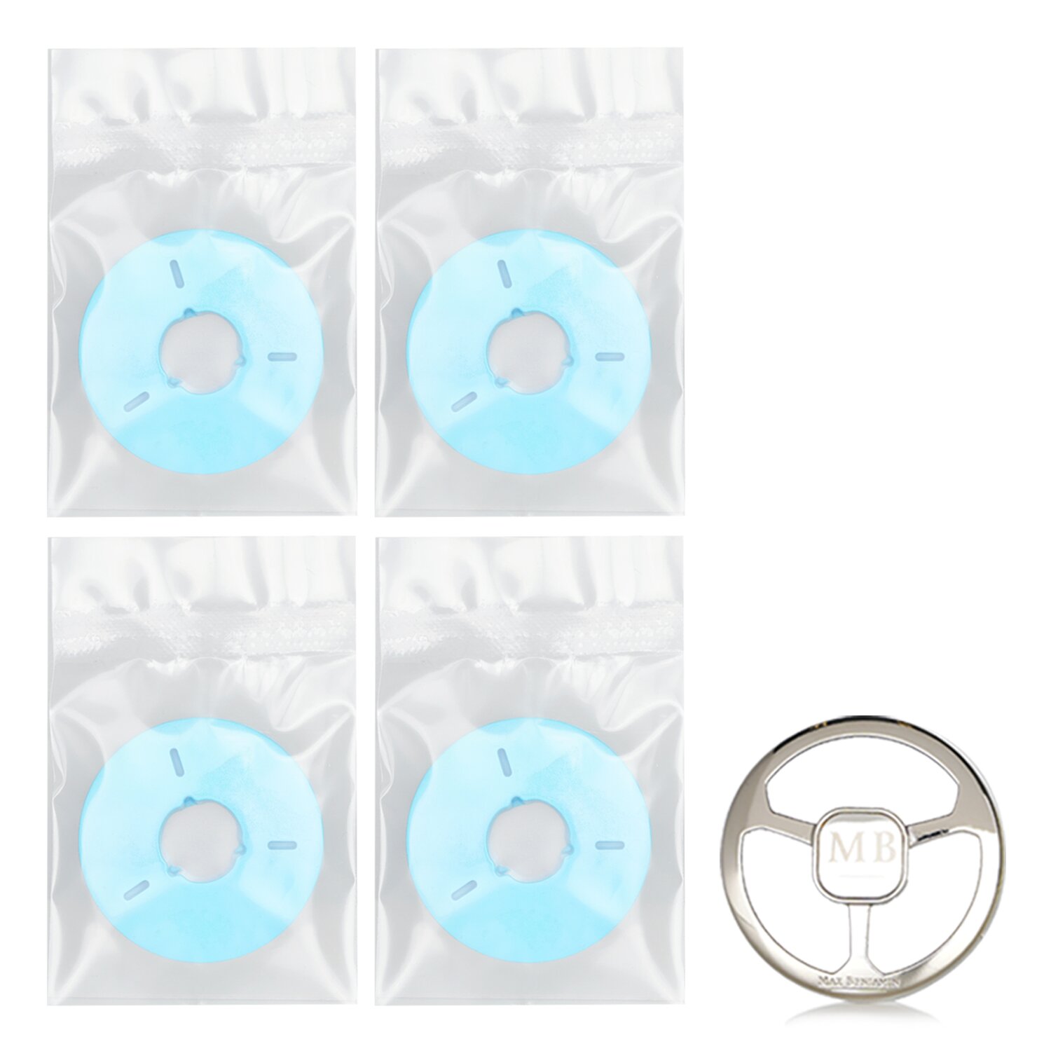 Max Benjamin Car Fragrance Refill Set - Blue Azure Picture Color