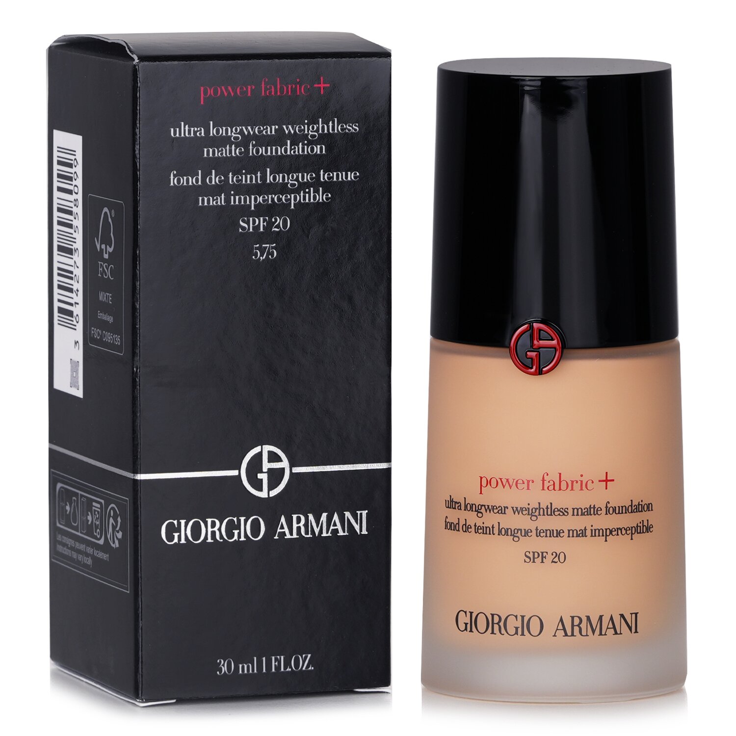 Giorgio Armani Power Fabric+ Ultra Longwear Weightless Matte Foundation SPF 20 30ml/1oz