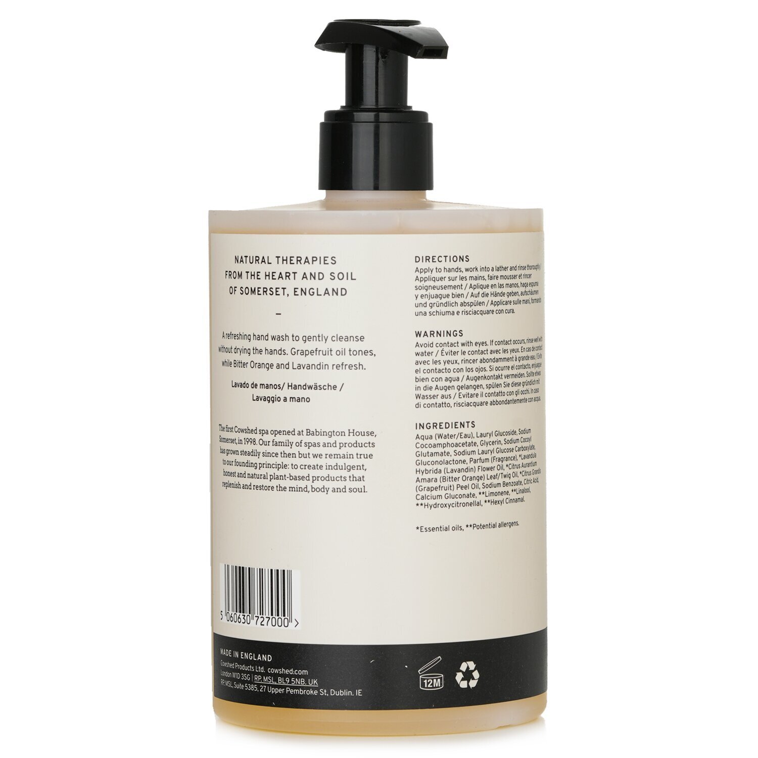 Cowshed Refresh Hand Wash 500ml/16.9oz